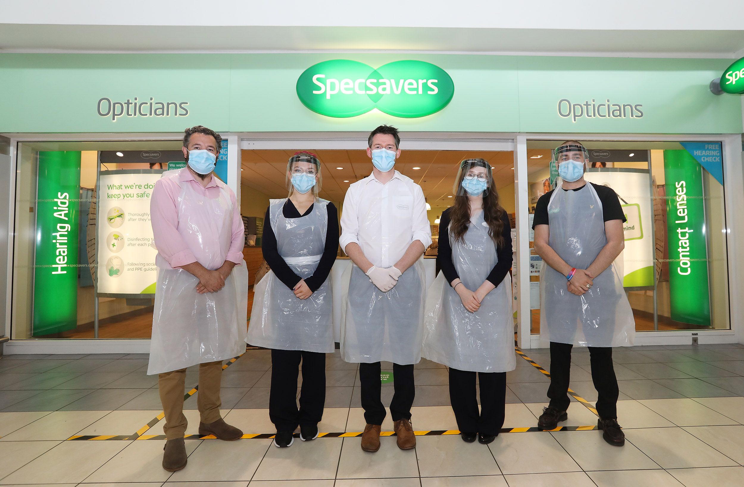 AT YOUR SERVICE: Matthew McKenny and his team at Specsavers Park Centre