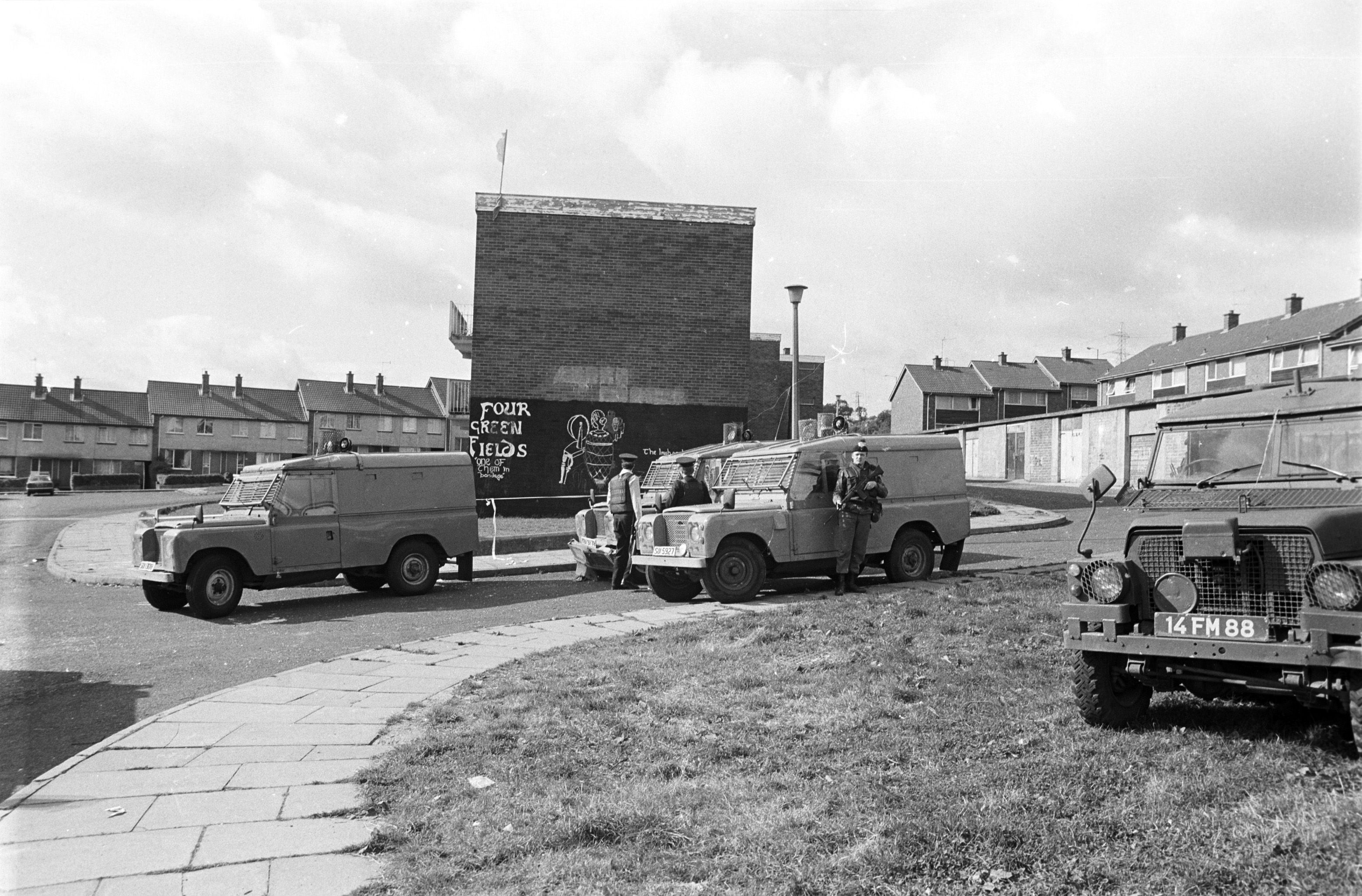 VOICES WILL NOT BE STILLED: Unquiet Graves revealed shocking levels of collusion between the British Army, RUC and loyalist paramilitaries. Pictured in 1981 is a joiint RUC-British Army patrol.