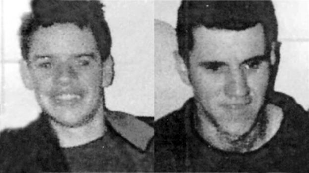 JUSTICE DENIED: Brothers Gerard and Rory Cairns were cut down in their home on October 28, 1993, by loyalist gunmen