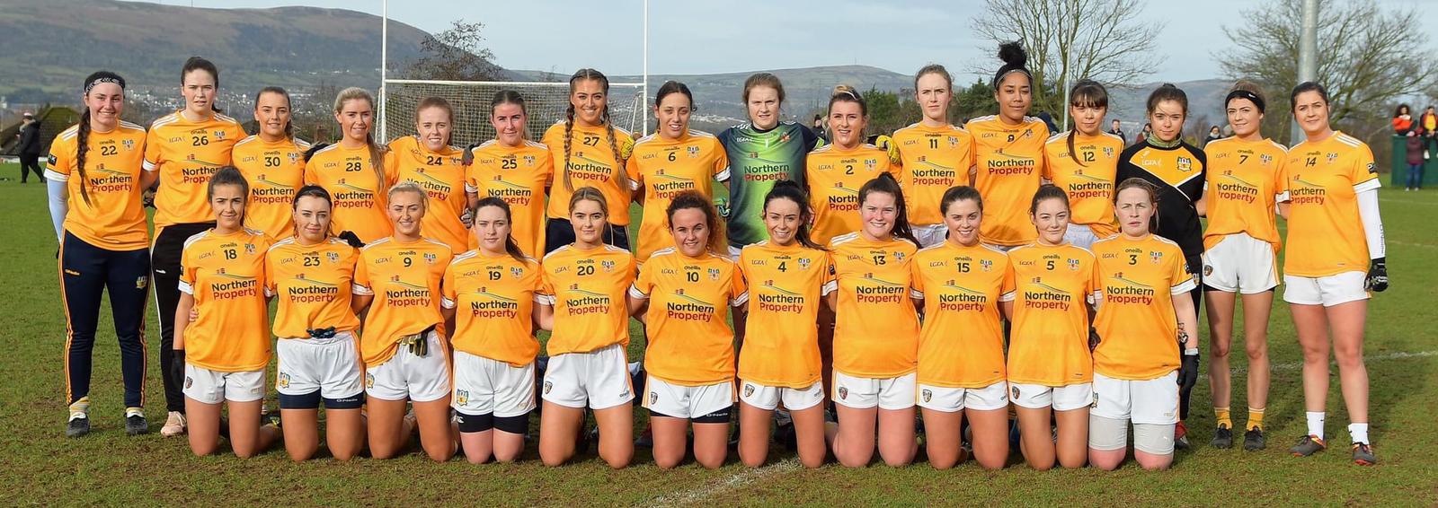 The Antrim ladies team face Limerick in Clane tomorrow