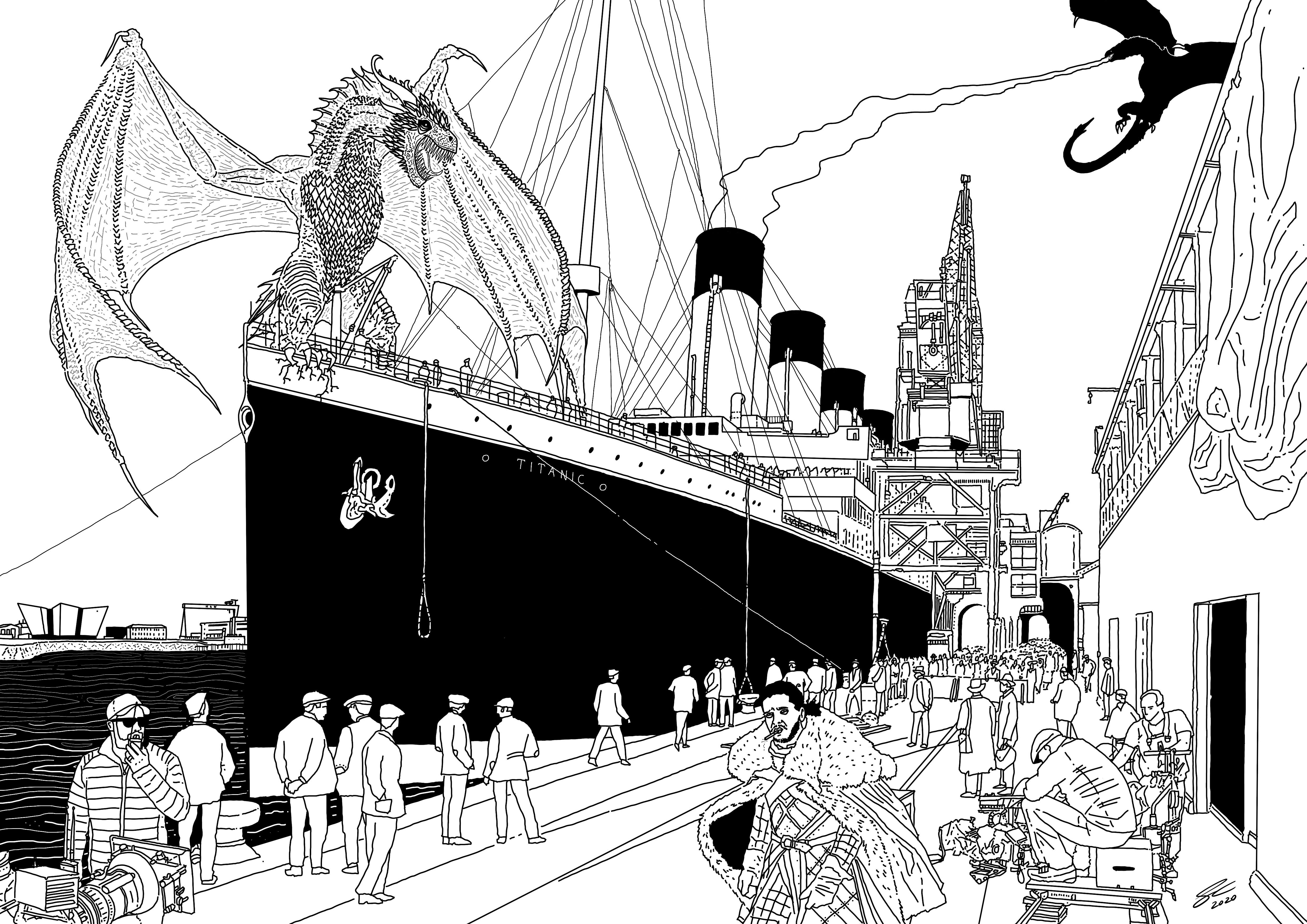 SINKING SHIP: Illustration by Benji Connell from Belfast Design Festival