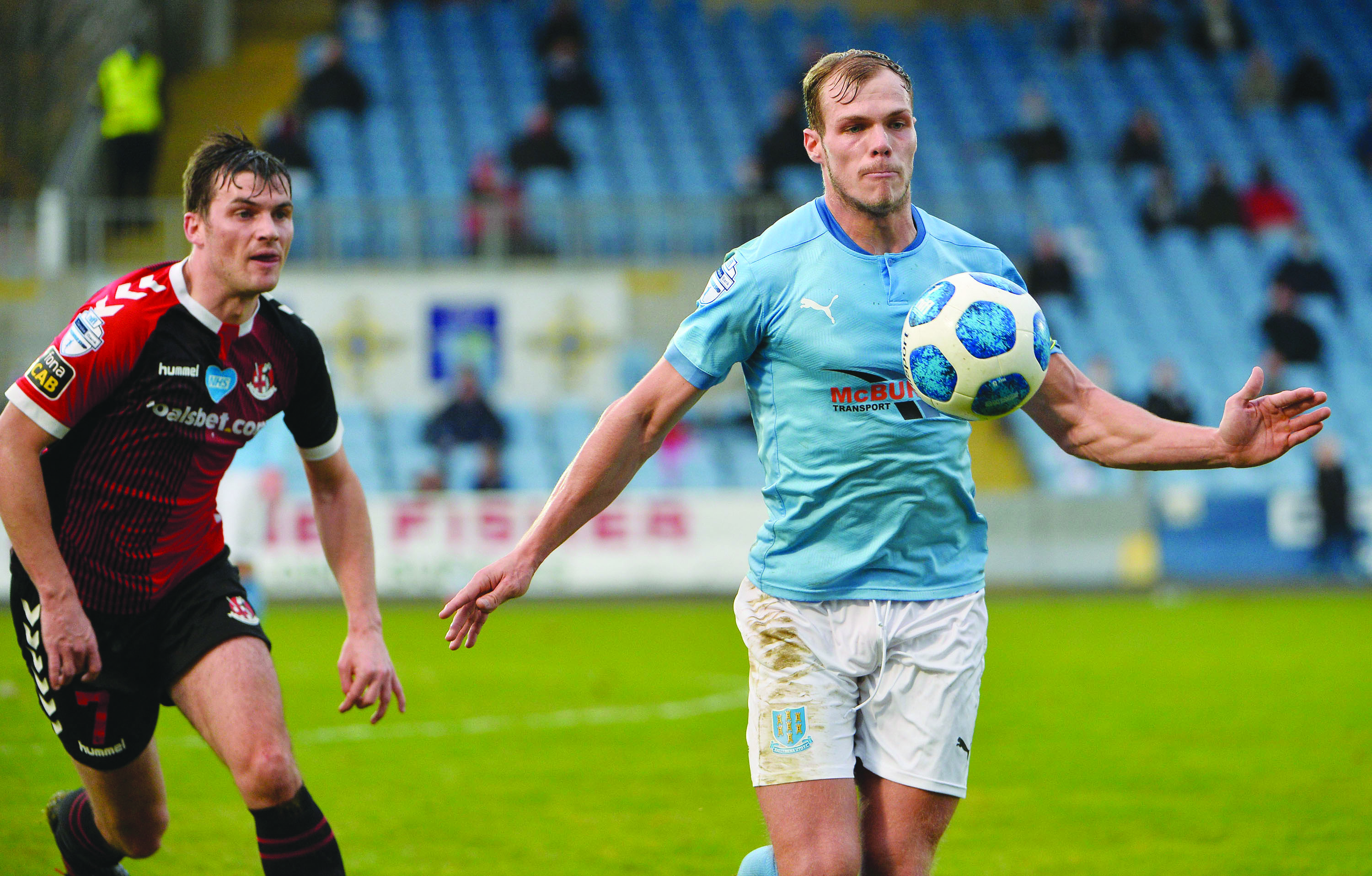 Leroy Millar completed the rout for Ballymena United at Solitude on Tuesday