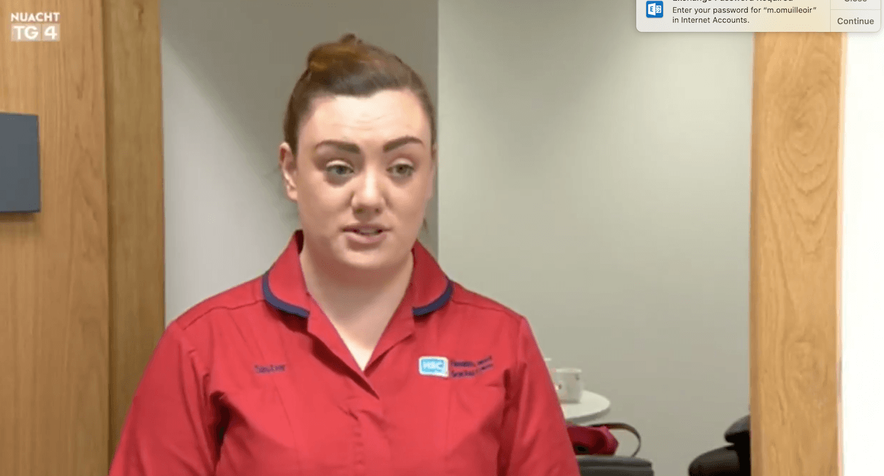 BREAKTHROUGH: Nurse Joanna Sloan who was the first person in Ireland to get the new Covid-19 vaccine