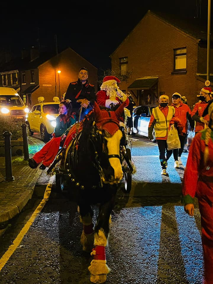 FESTIVE CHEER: The Santa sleigh tour has been organised by the Falls Residents Association