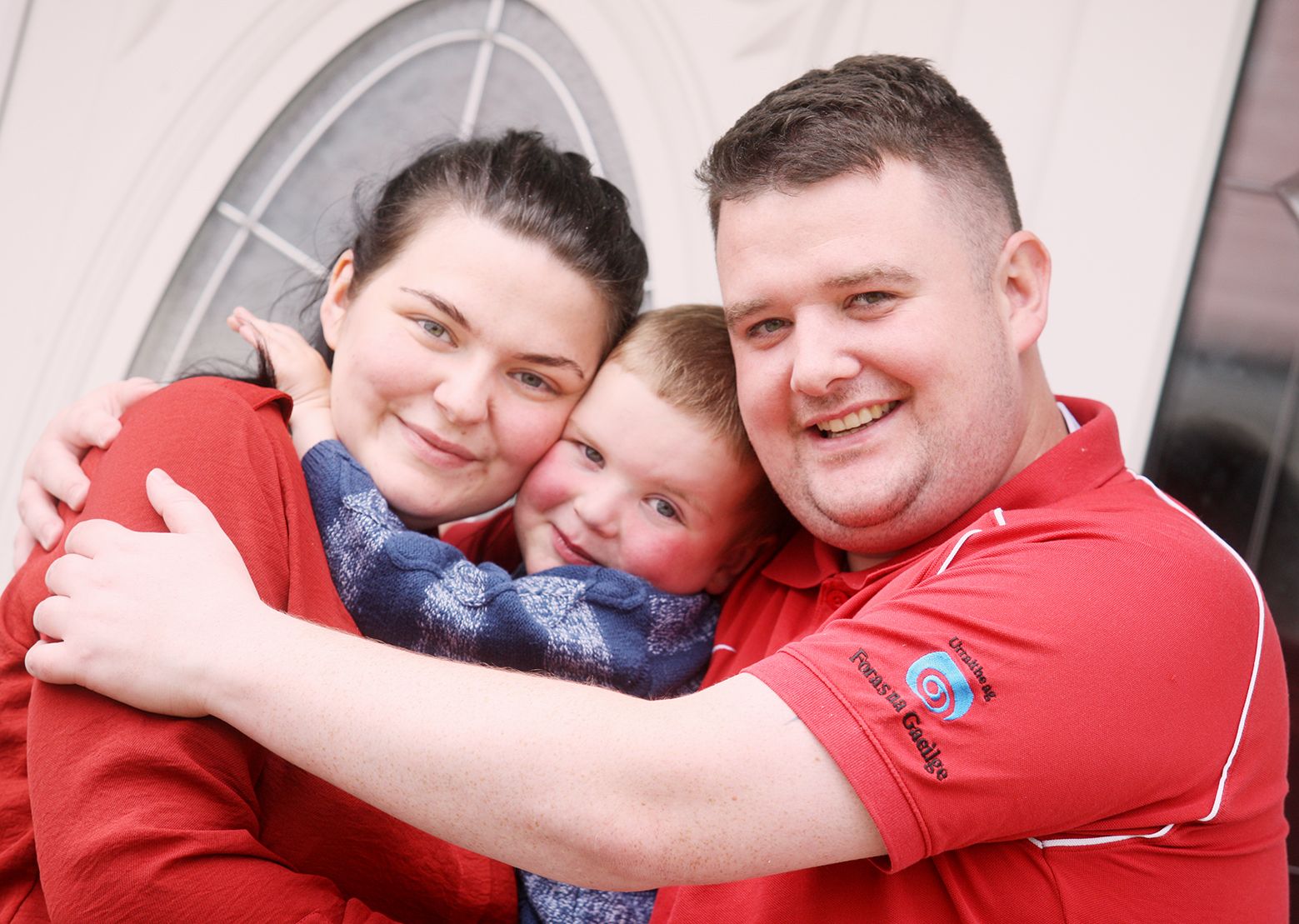 GOOD NEWS: Parents Seph and Máirtín with little Dáithí