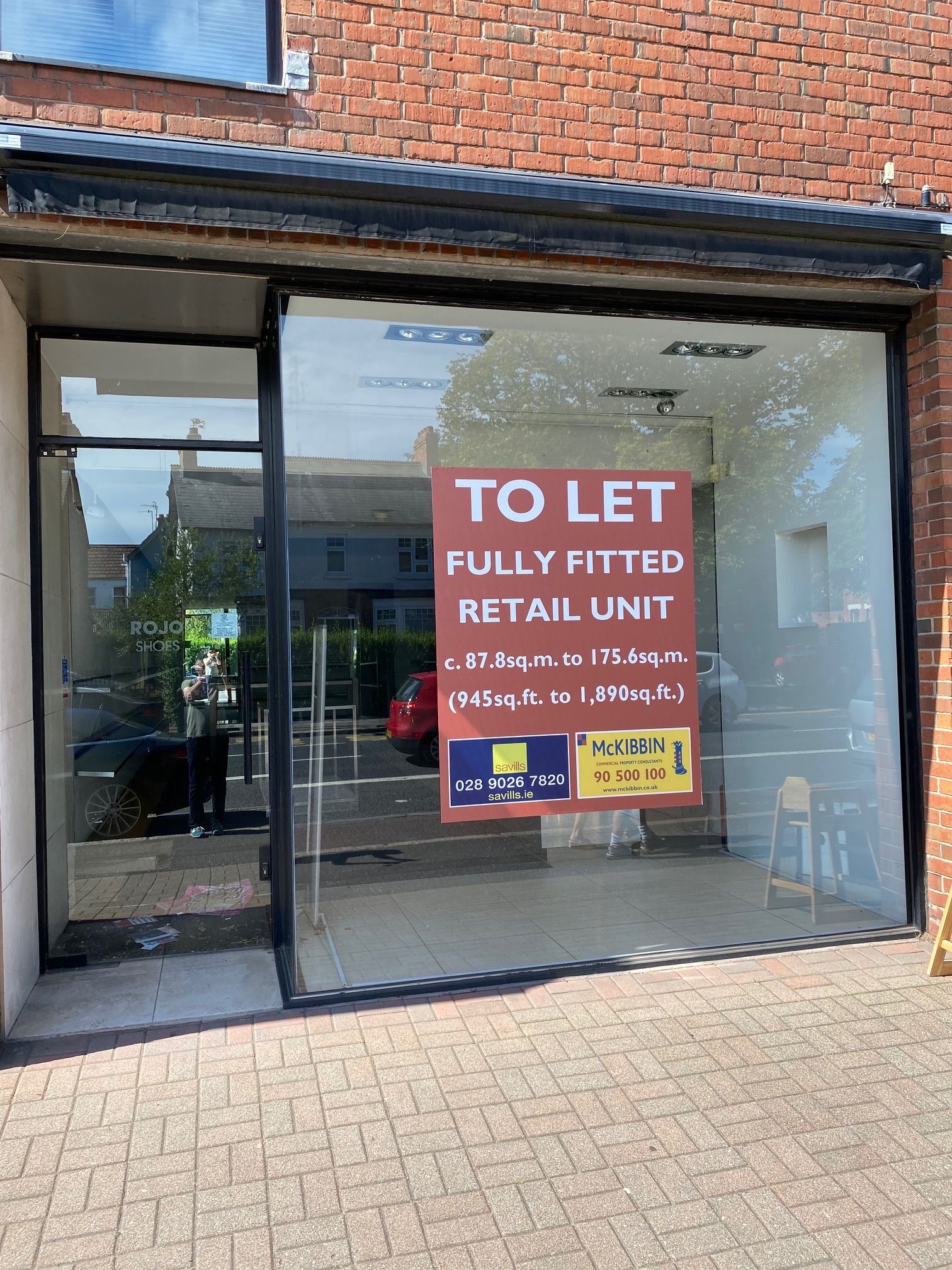 GOVERNMENT SHOULD DO MORE FOR SMALL BUSINESS: A shuttered shop unit available to let on the Lisburn Road