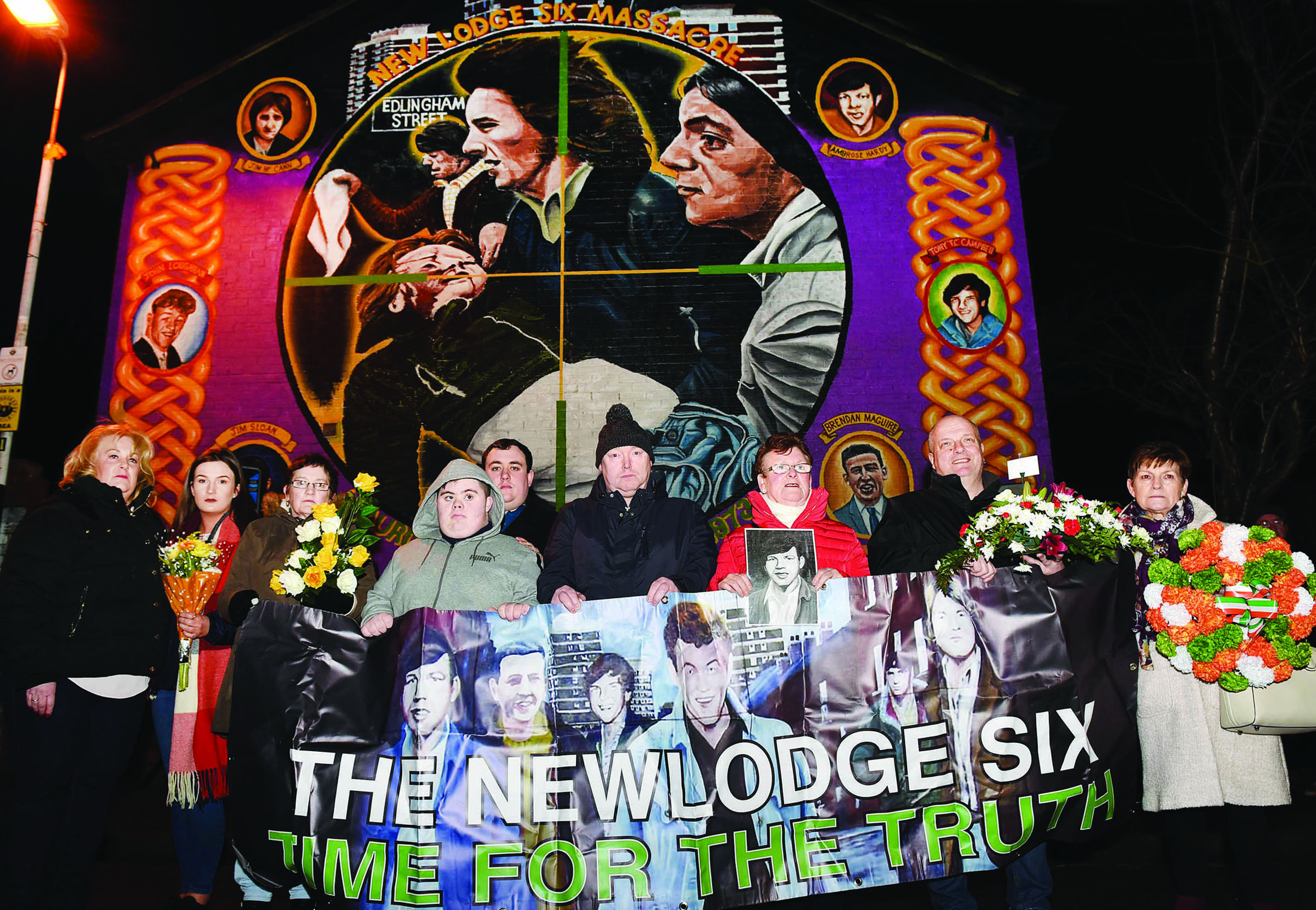 JUSTICE: The New Lodge Six families have led a long campaign for truth