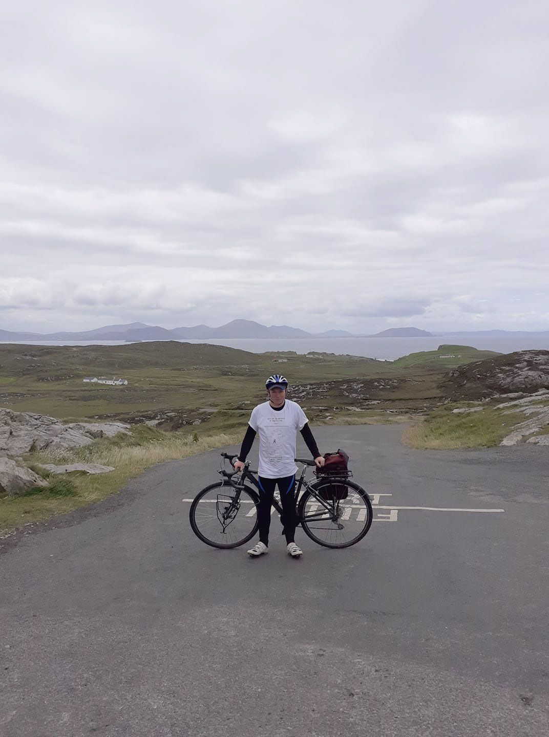 EPIC JOURNEY: Joe Mooney spent nearly two months cycling around the Irish coast