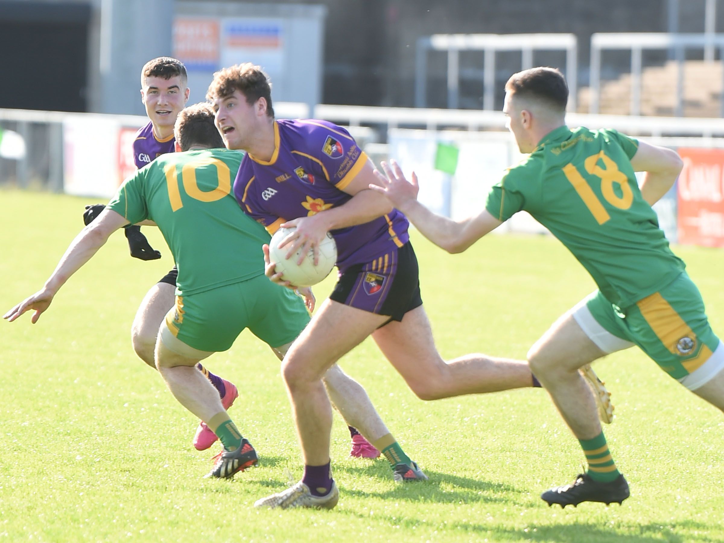 Carryduff go on the attack at Páirc Esler on Sunday