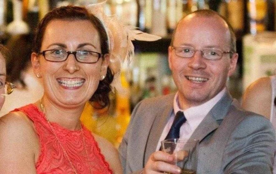 QUAD VICTIM: Mum-of-three Valerie Armstrong with her husband Seamus. Valerie died after being knocked down by a scrambler driven by a 17-year-old.