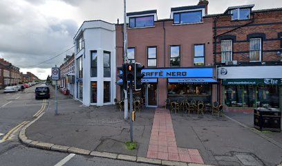 TARGETED: Caffe Nero was robbed by a man with a hammer