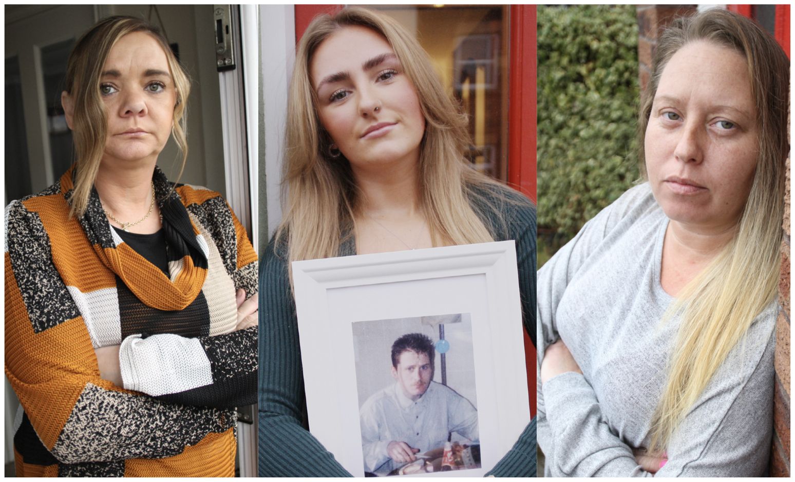UNITED: Lisa McNally, Sadhb Nic Thomáis and Aine McCabe are among the 3,500 relatives of victims of the conflict who signed the letter which was organised by Relatives For Justice