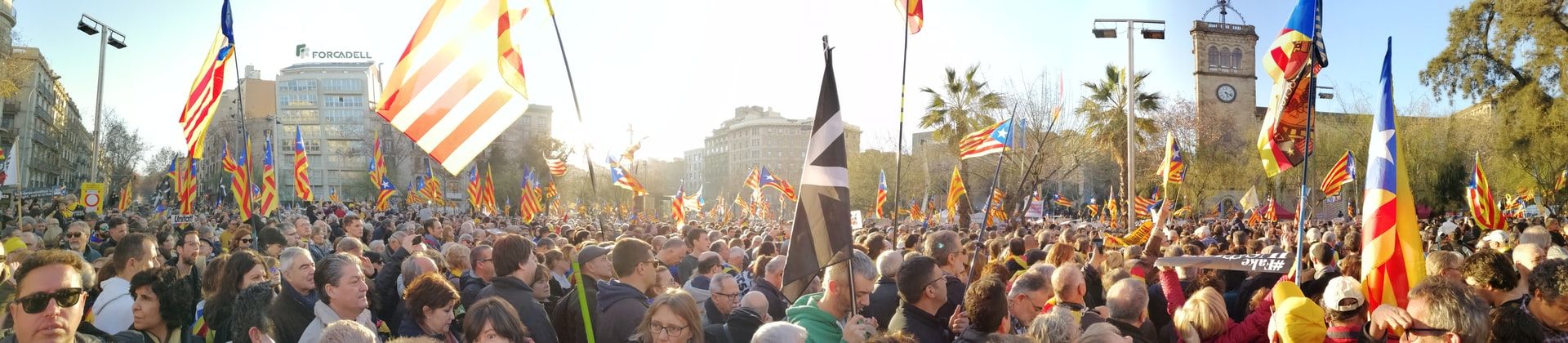 PUSH FOR FREEDOM: A pro-independence rally in Barcelona
