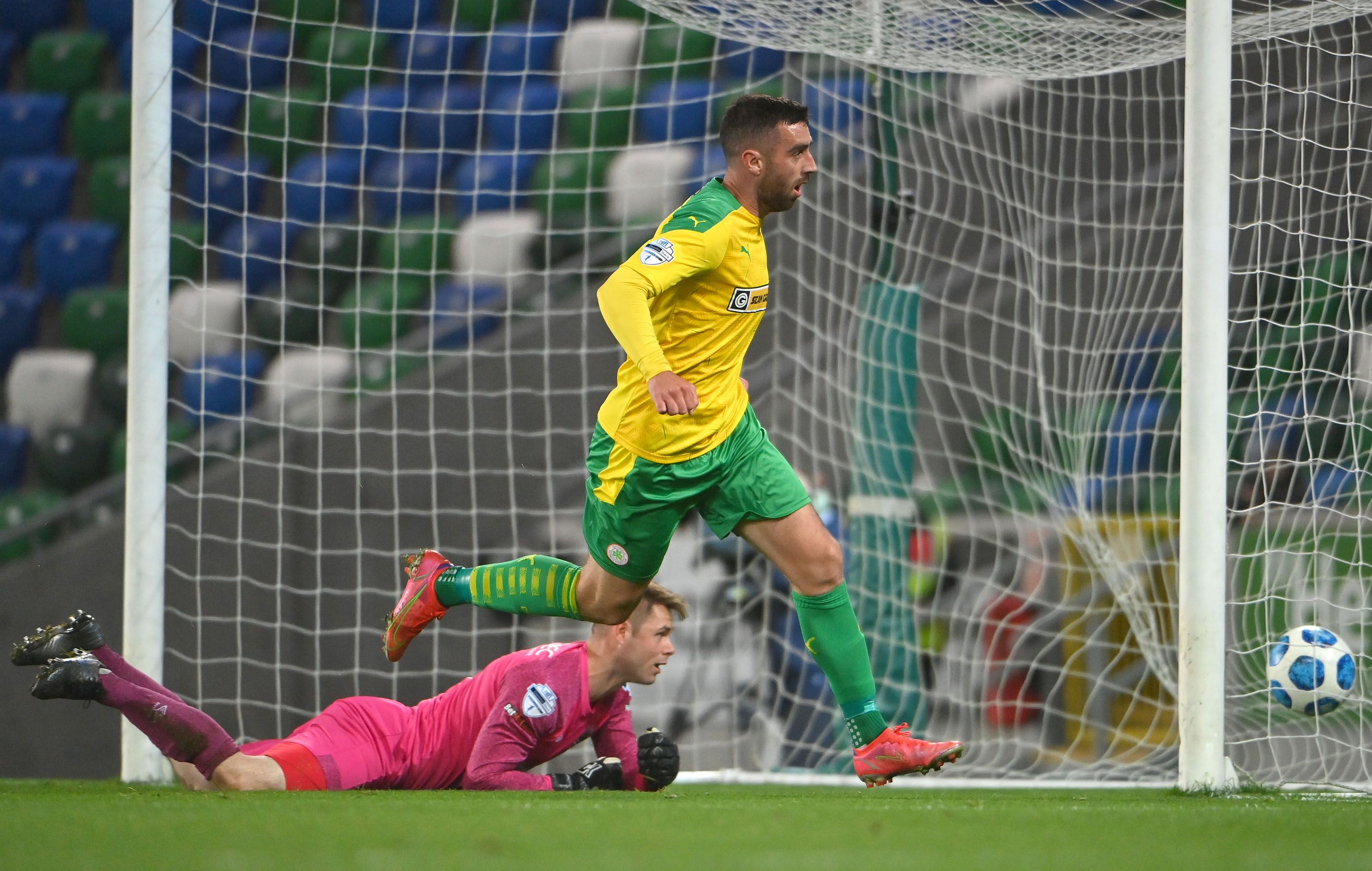 Joe Gormley netted the equaliser against Linfield on Friday 