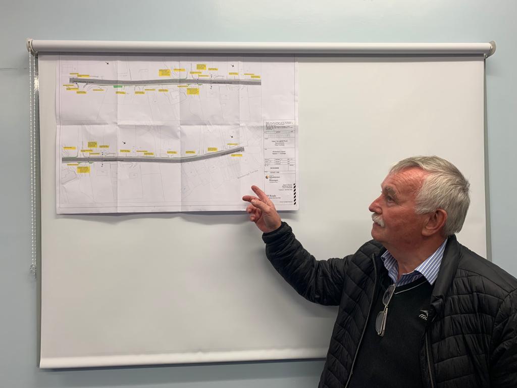 PLANS: Jim McCormick, Chairperson of the Hannahstown Community Association, hopes that the meeting will allow residents to have their say on the plans