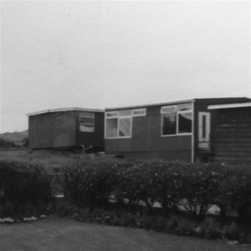 FAMILIAR: 50 years after the establishment of Bunscoil Phobail Feirste, pictured here in its early days, many Irish medium schools still have to make do with Portakabins as classrooms