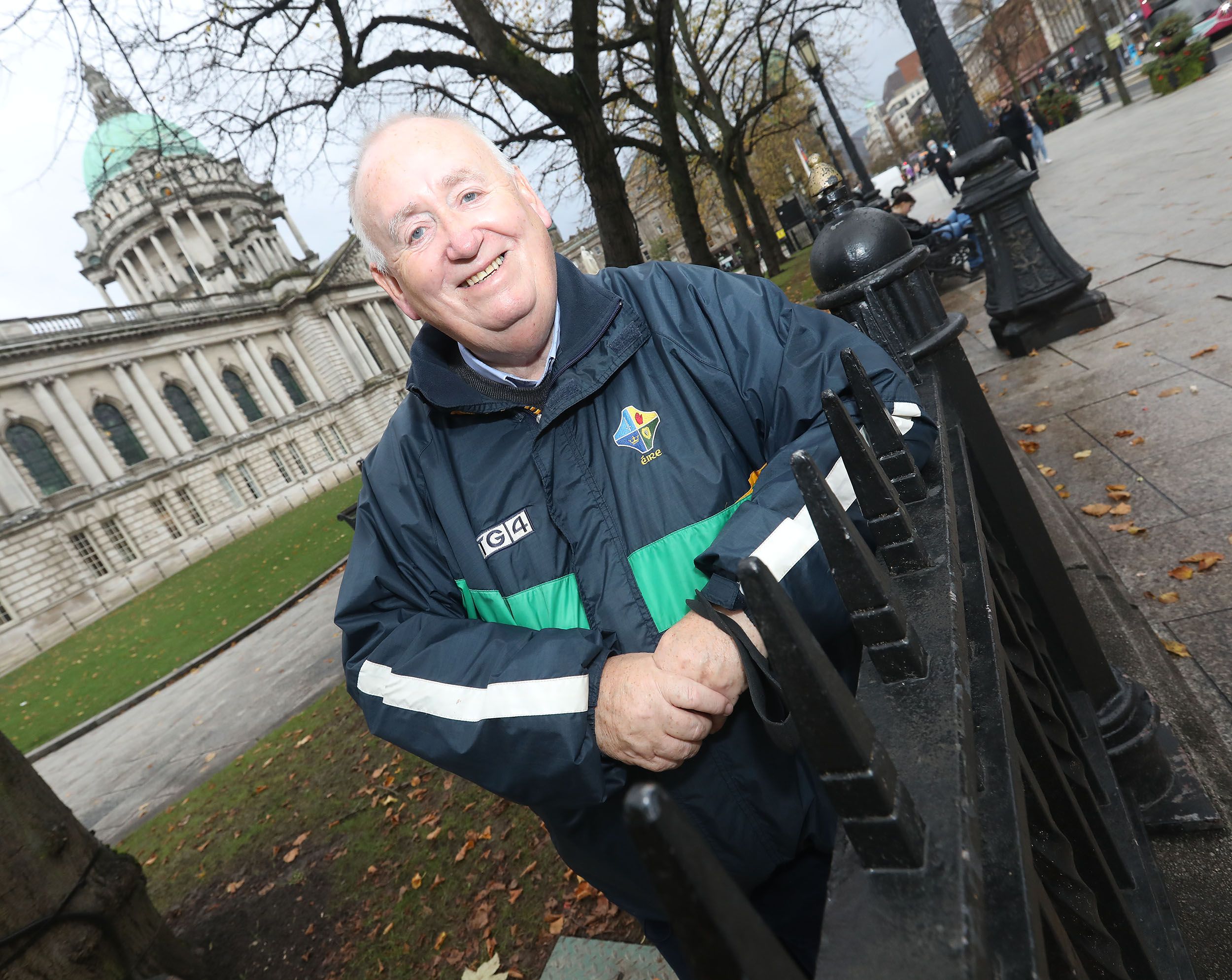 OLD BATTLE GROUND:  Fra McCann at Belfast City Hall