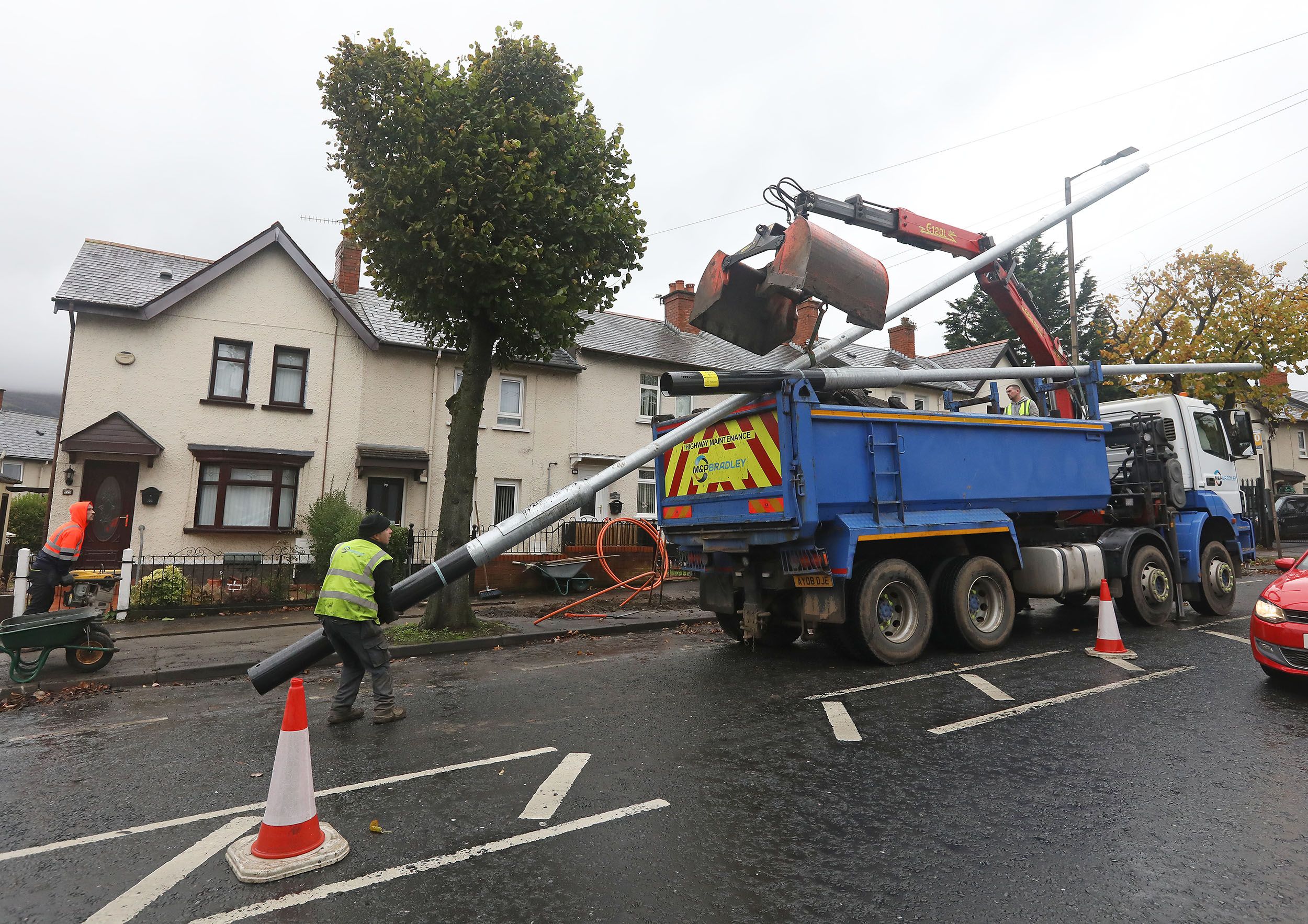 UPGRADE SCHEME: The work on Twaddell Avenue continuing this week