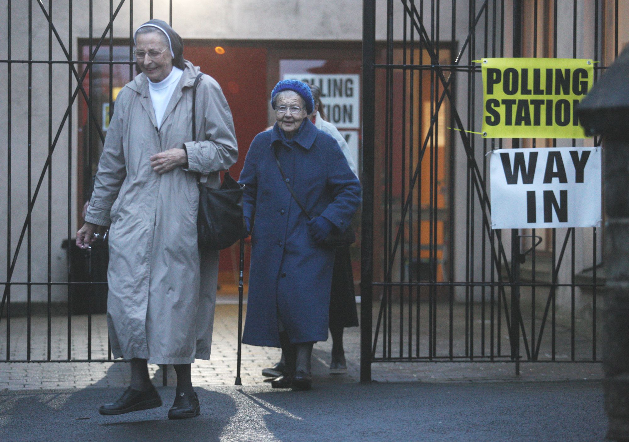 BOUNDARY CHANGES: Voting at a polling station in Fortwilliam Drive in North Belfast at the 2019 Westminster Election