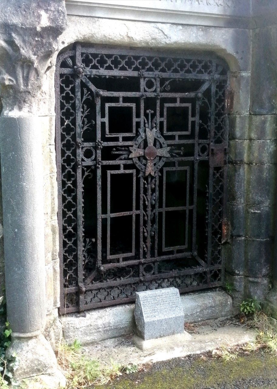 LOCKED: The entrance to a vault in Clifton Street Cemetery