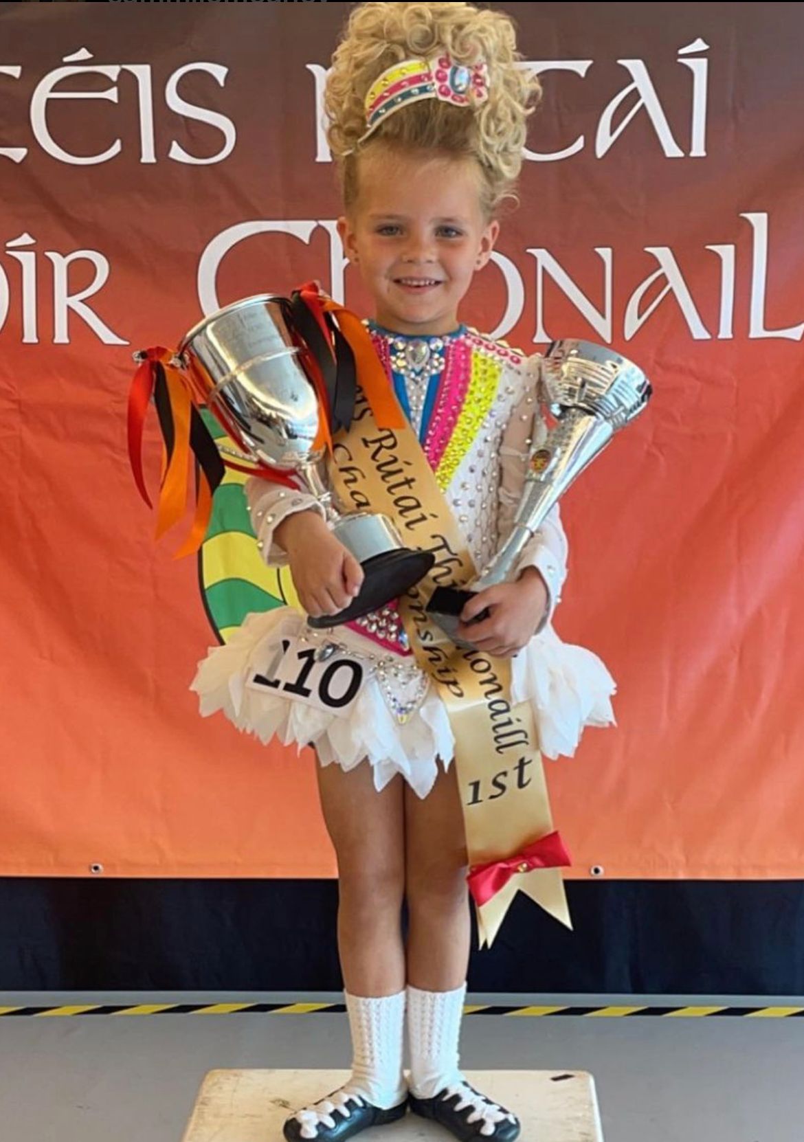 CHAMPION: Alyssá McManus (6) from the New Lodge