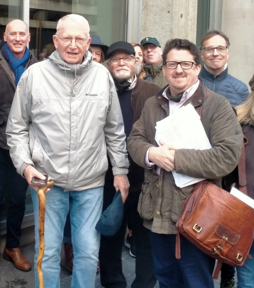 IN THE FOOTSTEPS OF TONE: William Tone and Seán Napier on last Saturday\'s tour