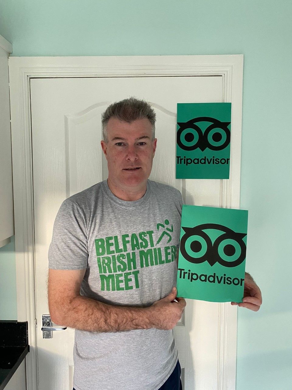Race Director Eamonn Christie is delighted to have Trip Advisor onboard for next year\'s Belfast Irish Milers Meet