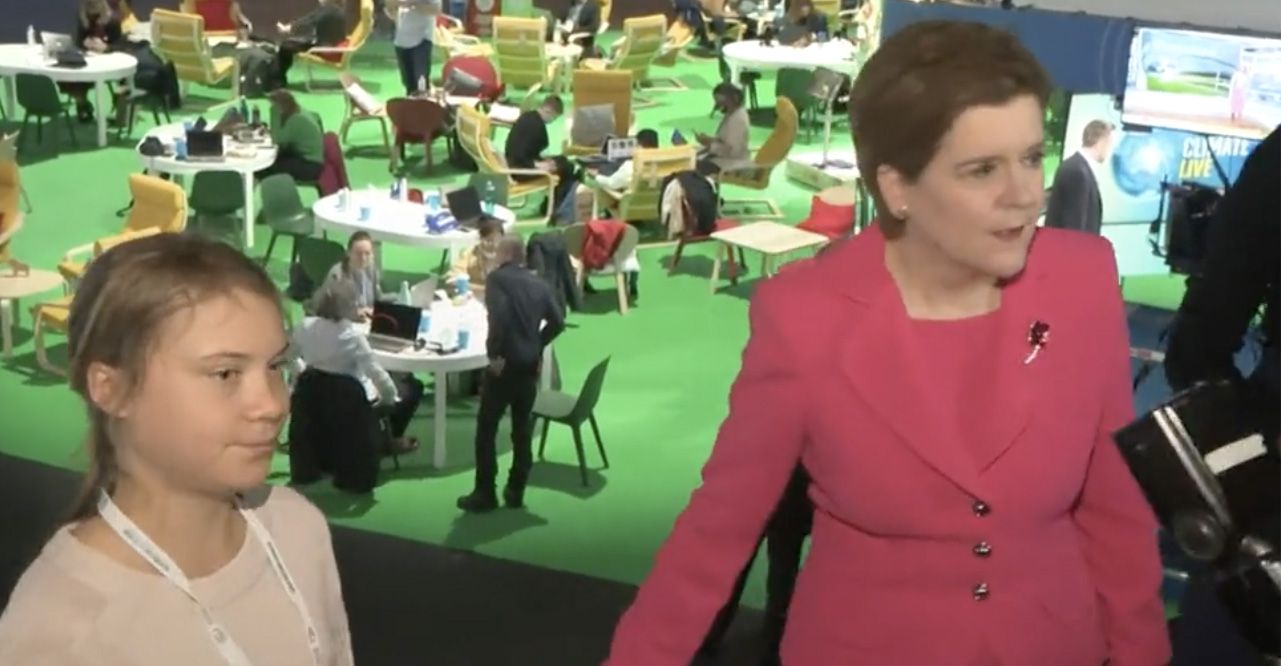 TOGETHER: Nicola Sturgeon with climate activists Greta Thunberg 
