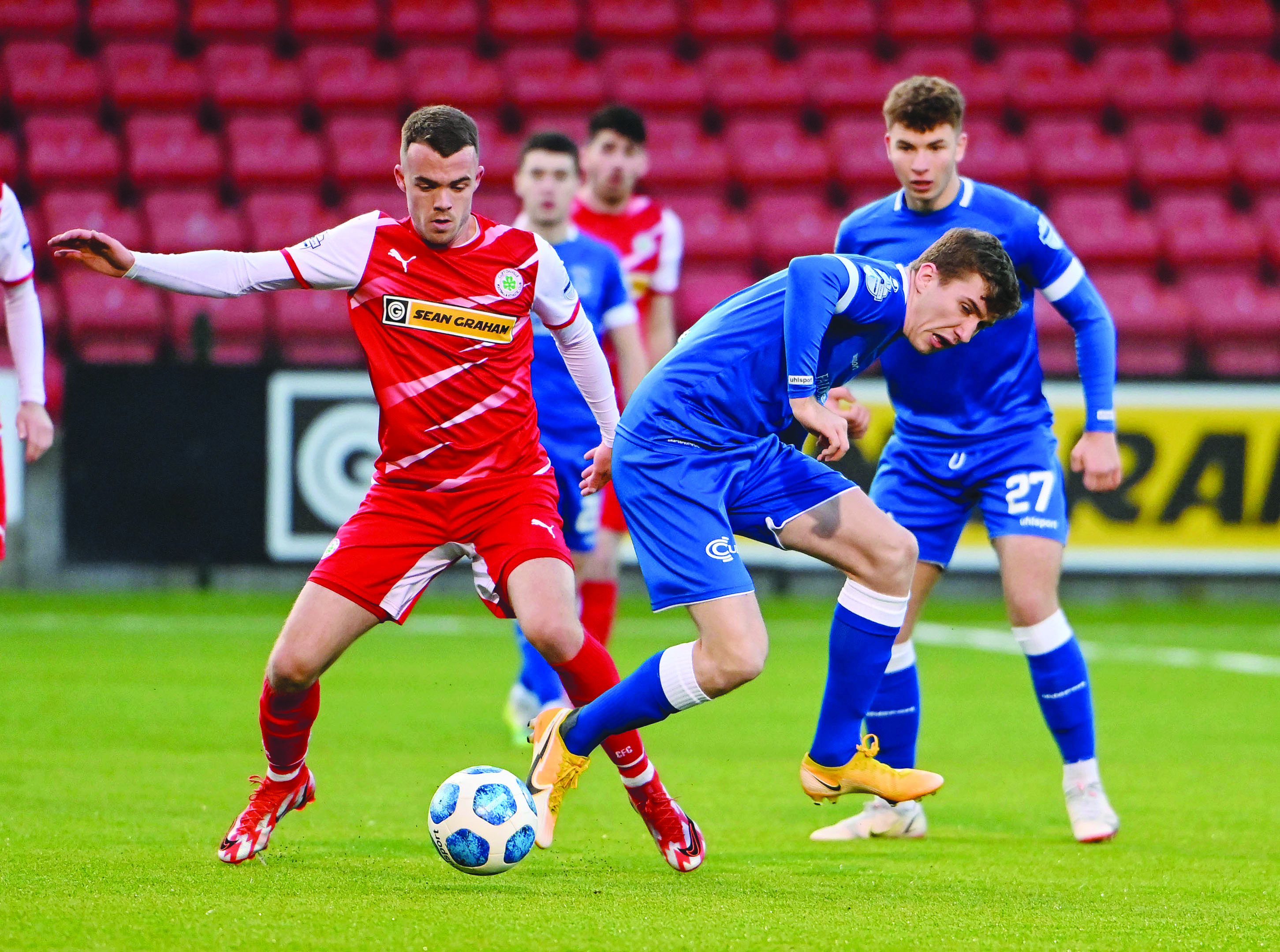 Chris Gallagher is an injury doubt for Saturday’s game