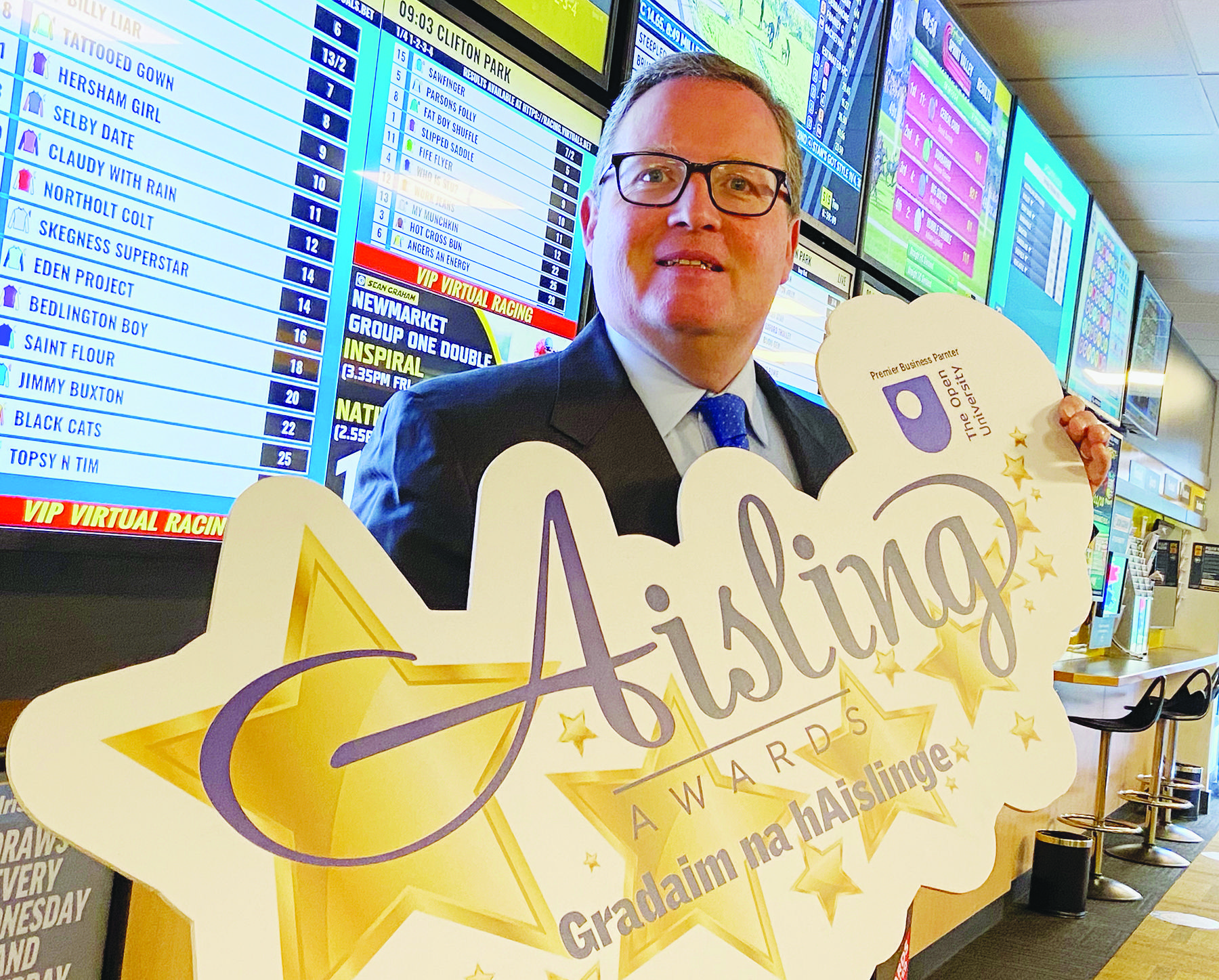 Brian Graham from Sean Graham Bookmakers who will once again sponsor the Aisling Sports Award
