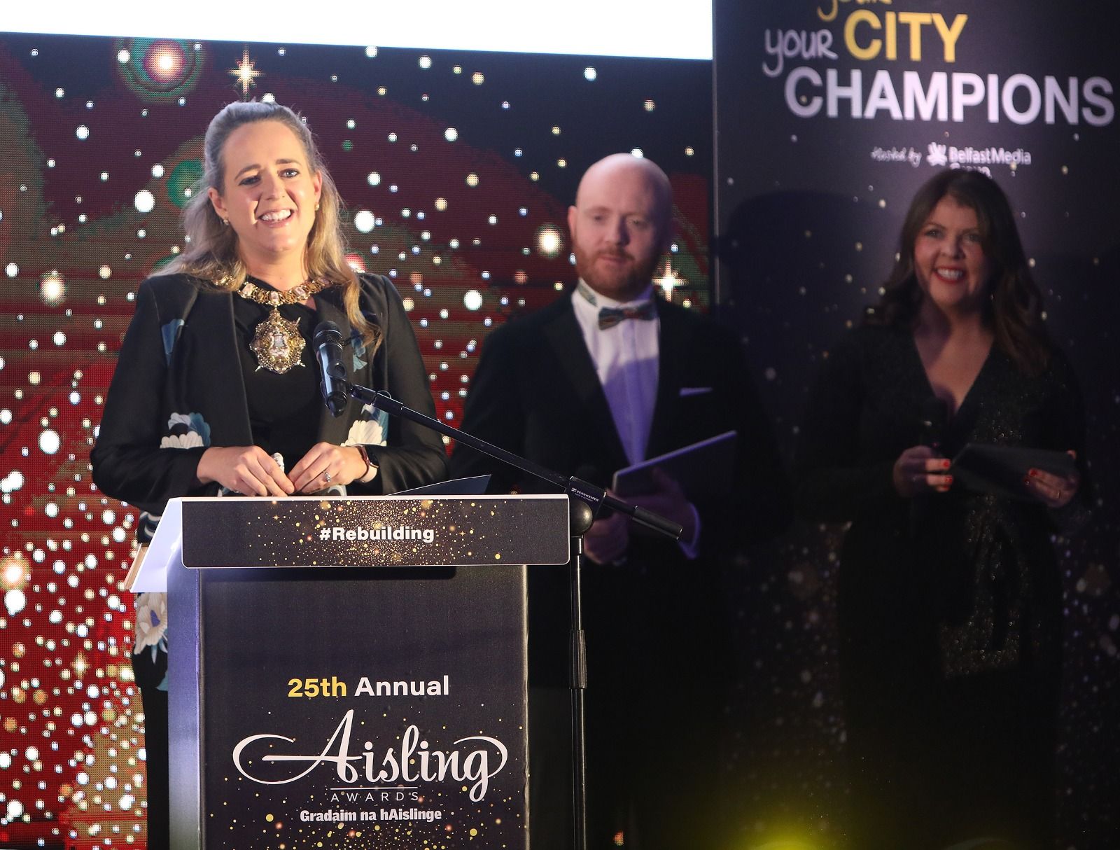 \'THANK YOU FOR BEING COURAGEOUS\': Lord Mayor Kate Nicholl addresses the Aisling gala
