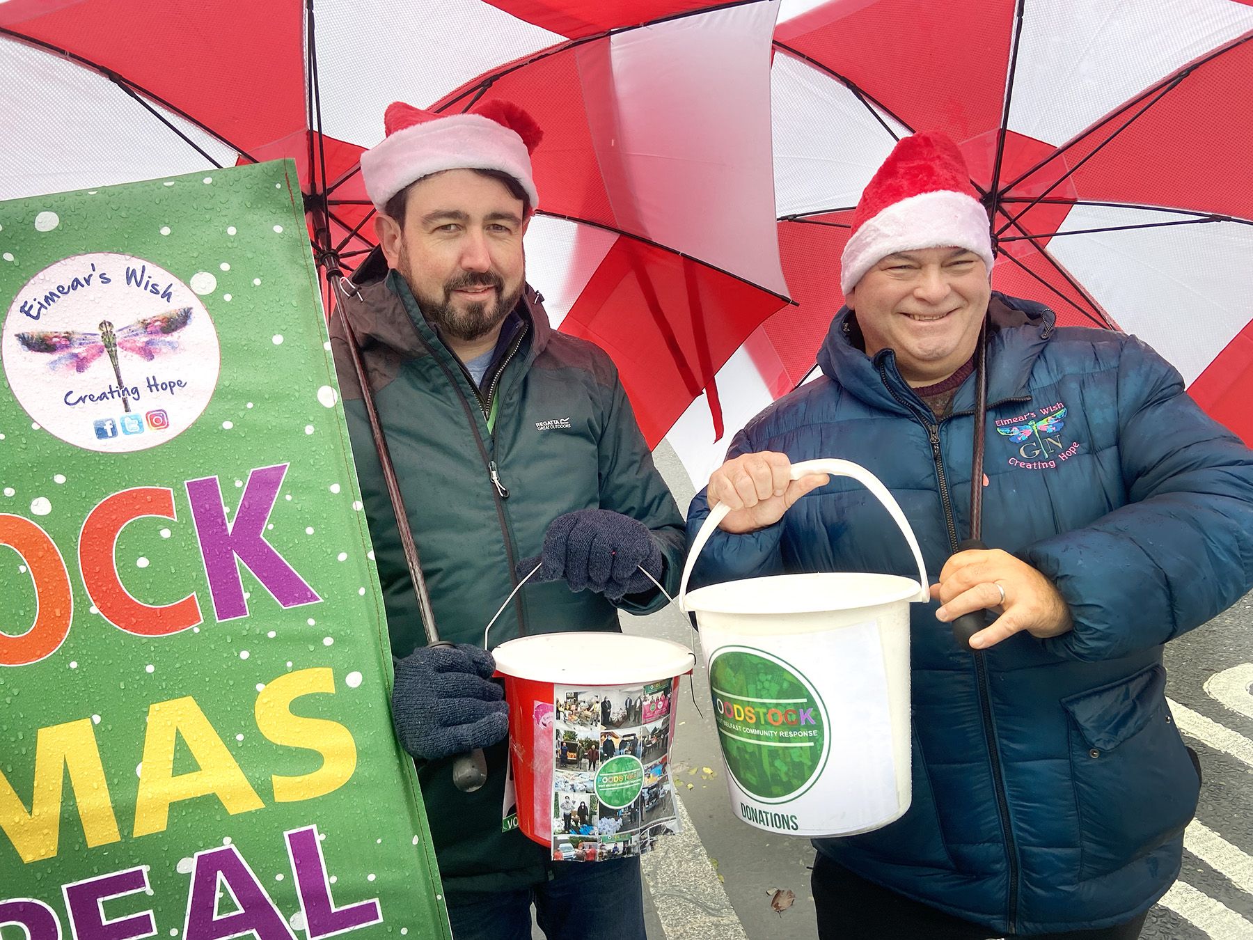 BIG HEARTS: Foodstock\'s Paul Doherty and Sean Smyth from Eimear\'s Wish