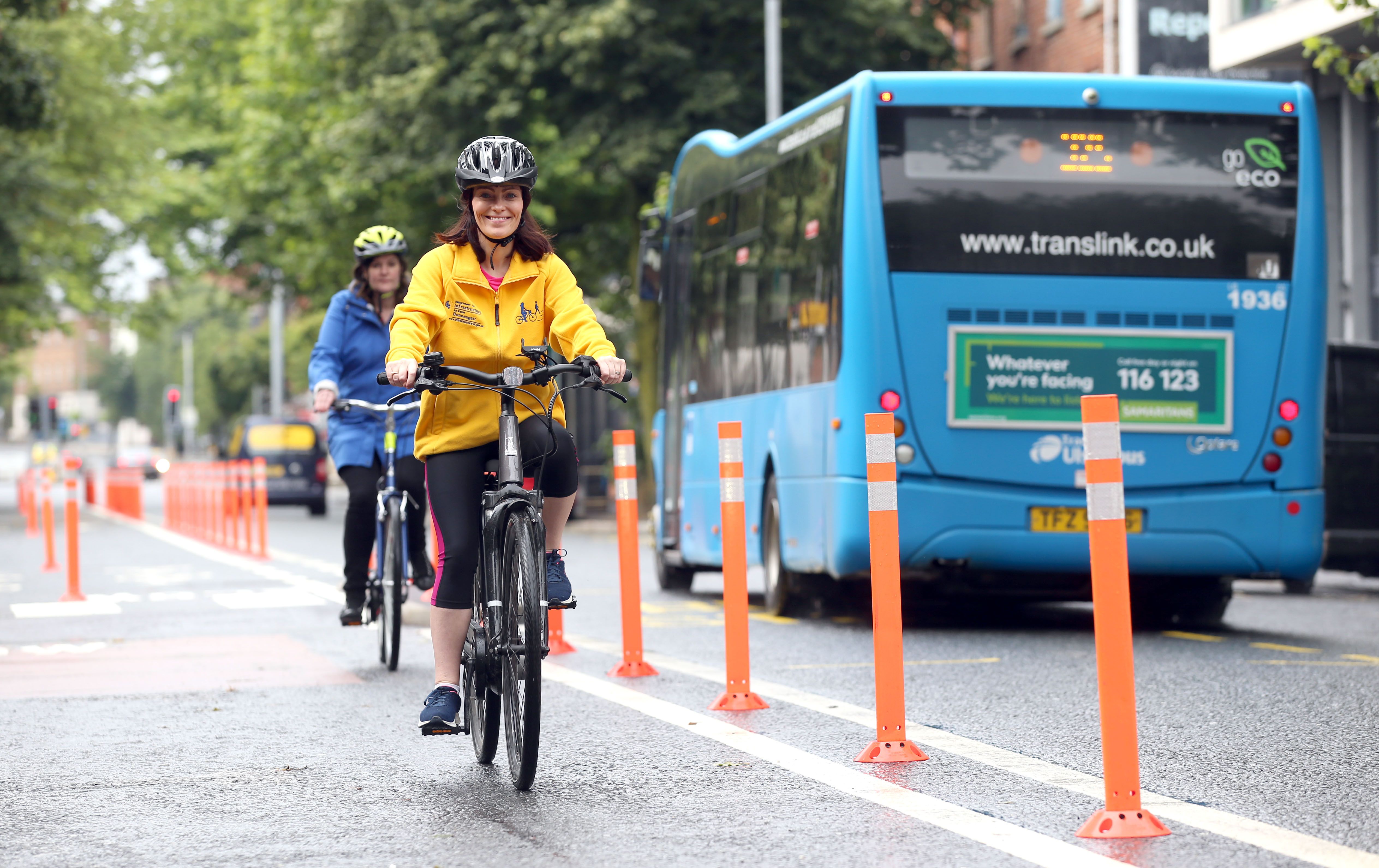 CYCLE LANE SUPPORT: Infrastructure Minister Nichola Mallon