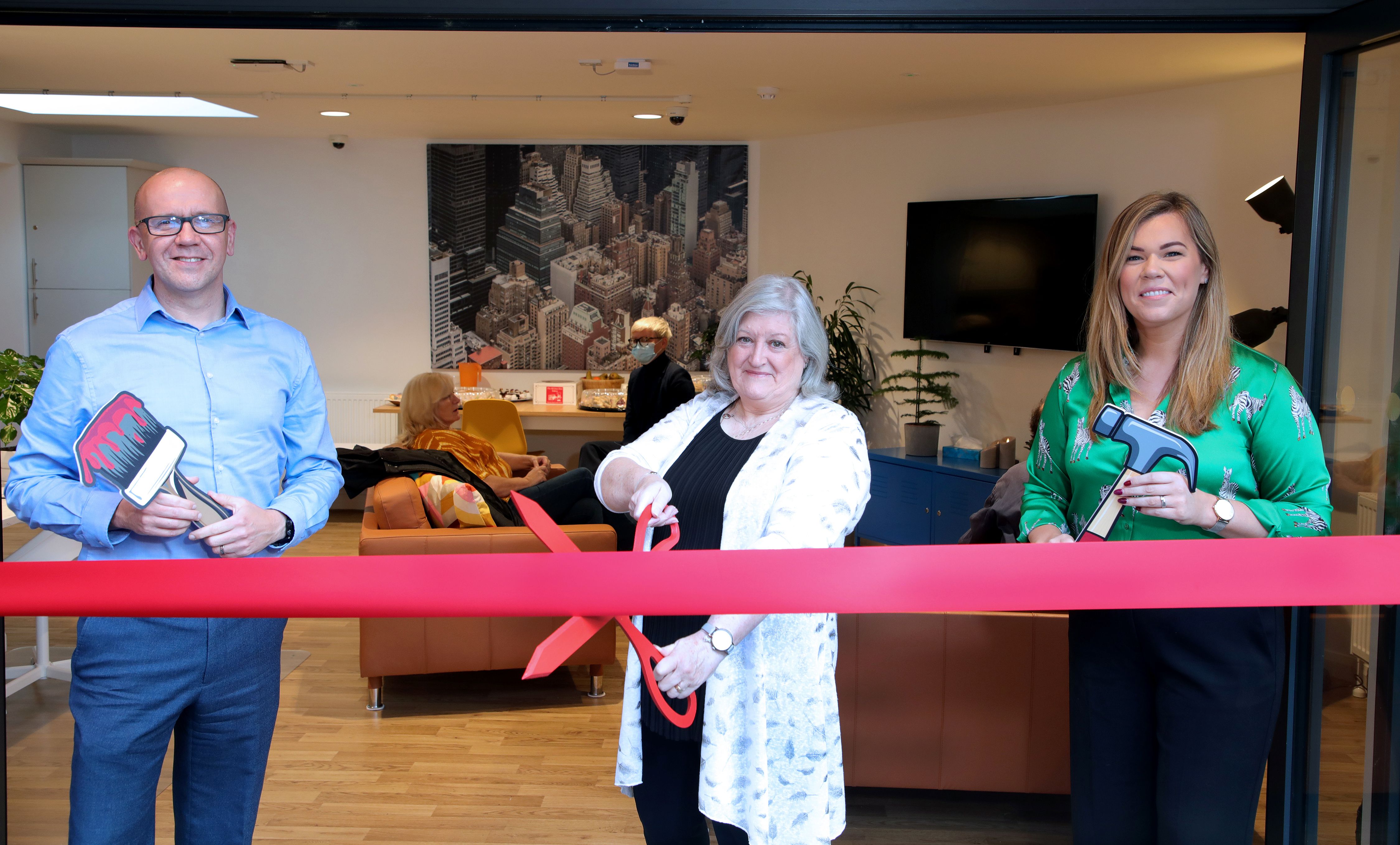 REFURB: Jim Dennison (Chief Executive at Simon Community), Liz Lundy, (Acting Project Manager) and Grainne Donnelly (Supported Housing Manager at Choice Housing) 