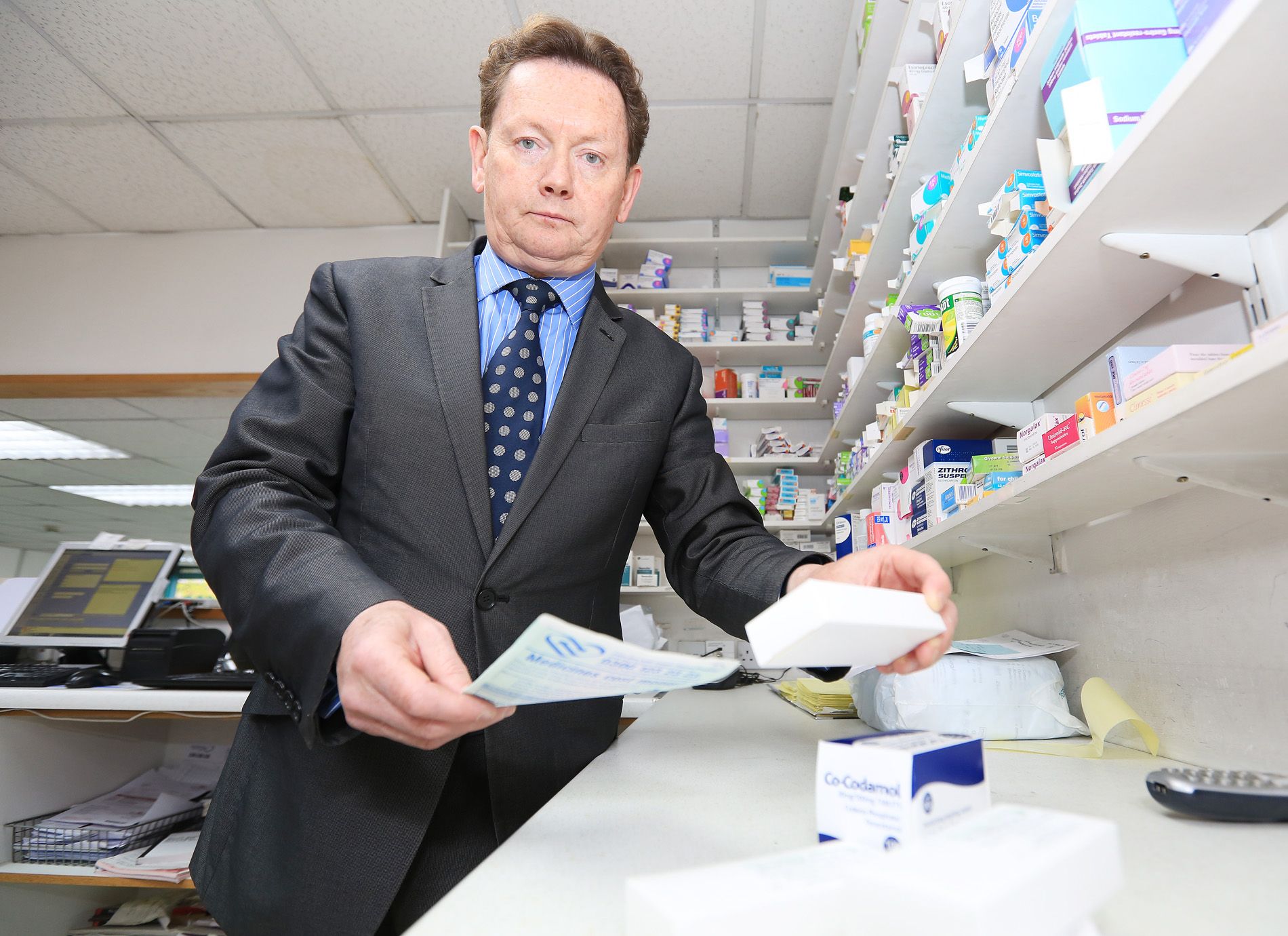 OPTIMISTIC: Dr Terry Maguire from Maguire’s Pharmacy on Beechmount Avenue