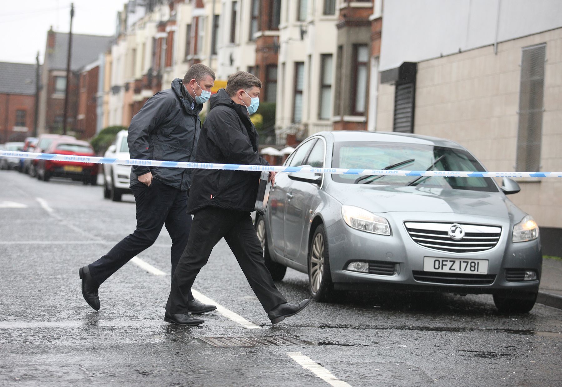 MURDER: Investigations continued at the scene on the Cliftonville Road on Wednesday