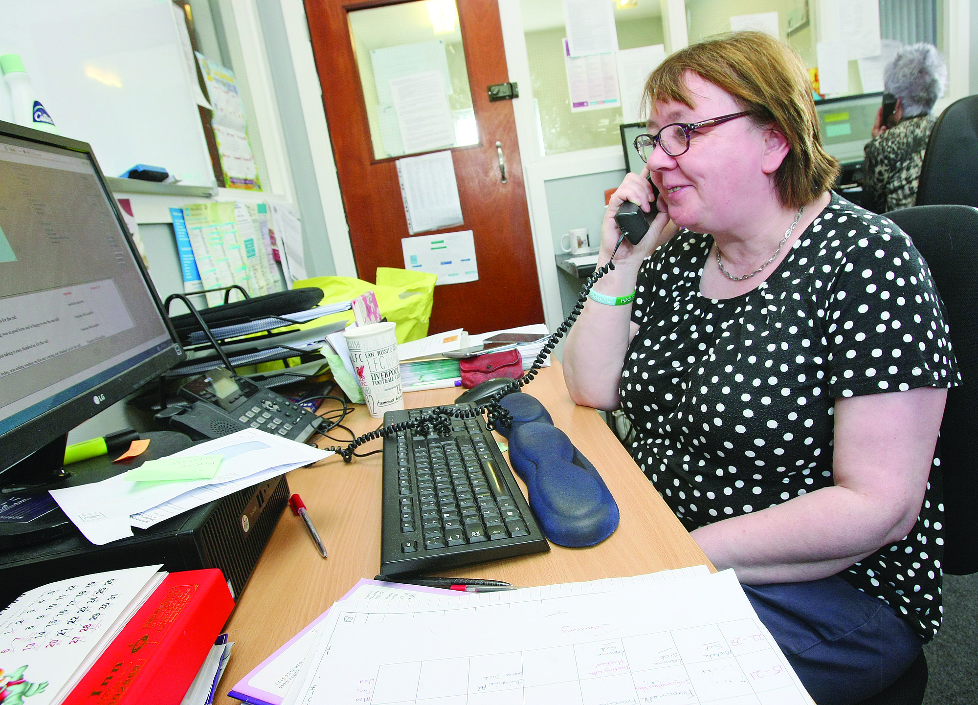 UPSWING: Mary Ellen Campbell says lockdown has dramatically increased demand for Good Morning West Belfast’s services which are designed to make clients feel safer in their homes