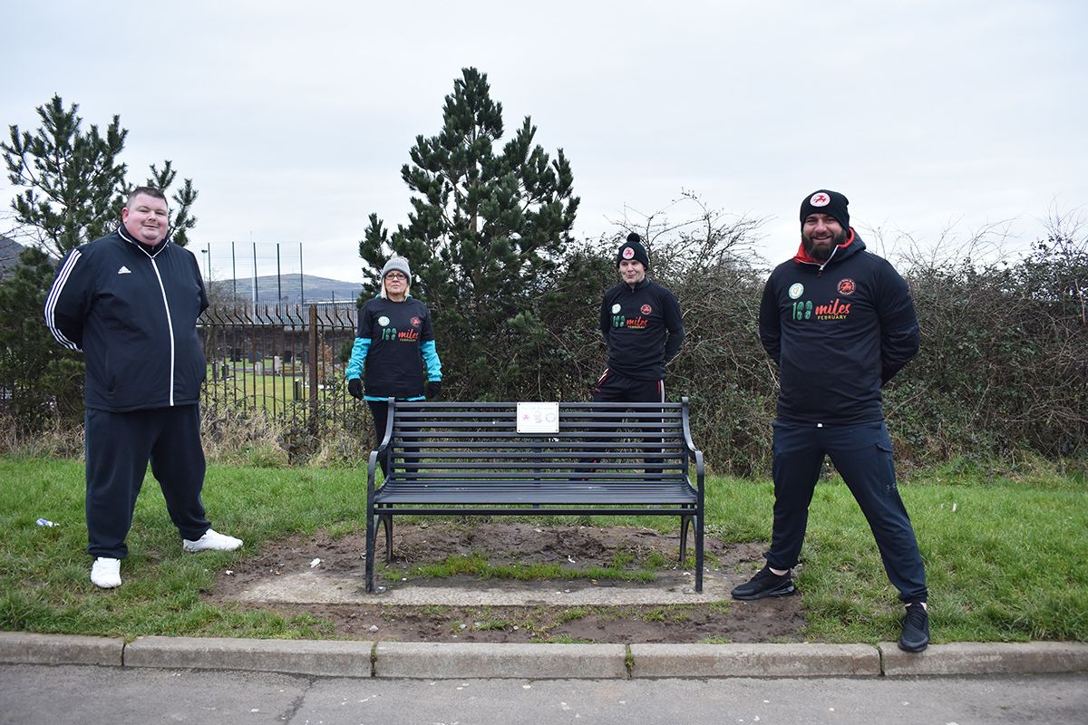 CHALLENGE: Ryan Whelan, Angela Pollock, Oliver Pollock and Joe McDonnell 