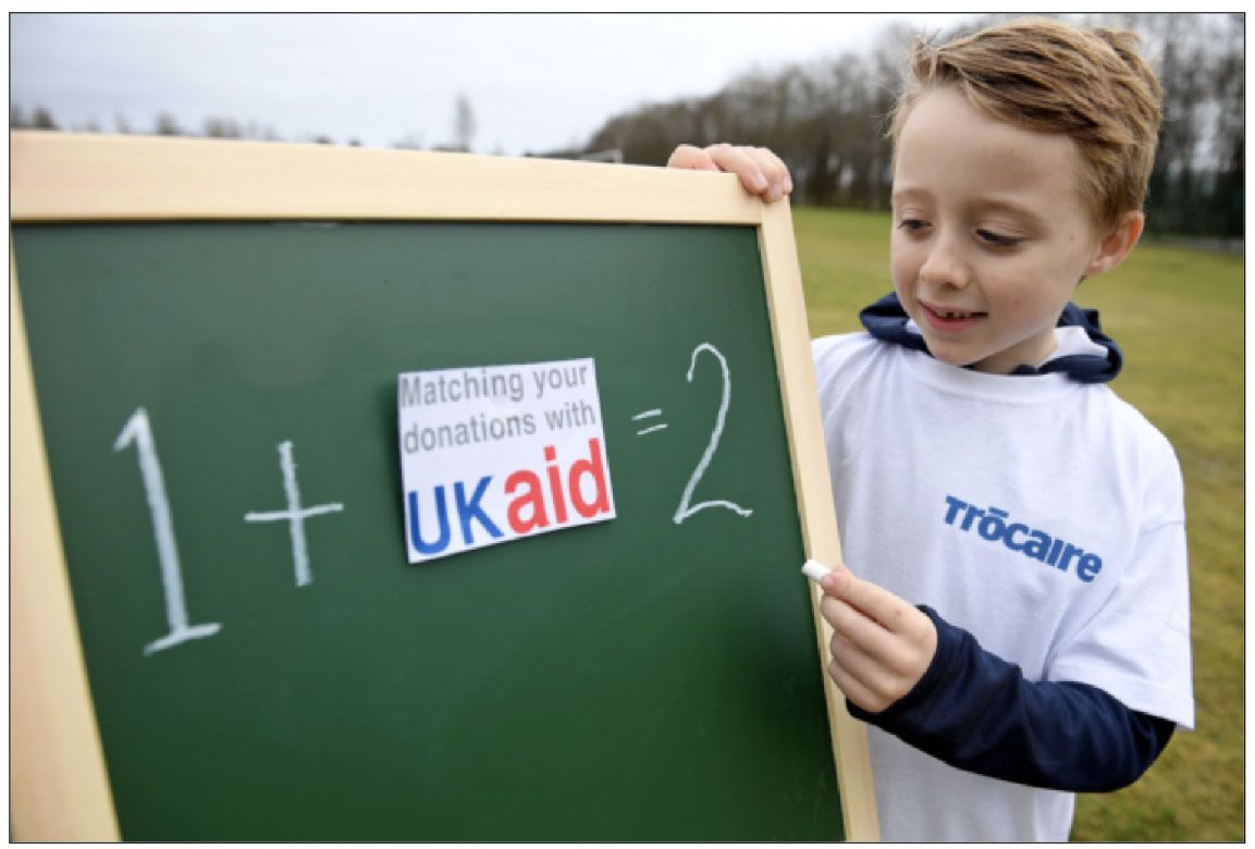 Tommy McKee (6) from Lisburn helped launch Trócaire\'s Lenten Appeal today. Tommy is going to walk, run and cycle 26 miles over Lent to help raise funds for the appeal. This Lent the UK government will match public donations up to 16th May in Northern Irel