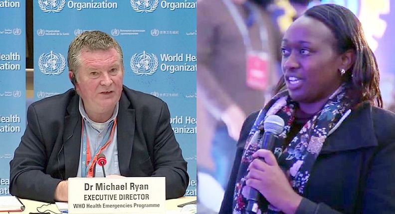 Dr Michael Ryan and Dr Lilian Otiso