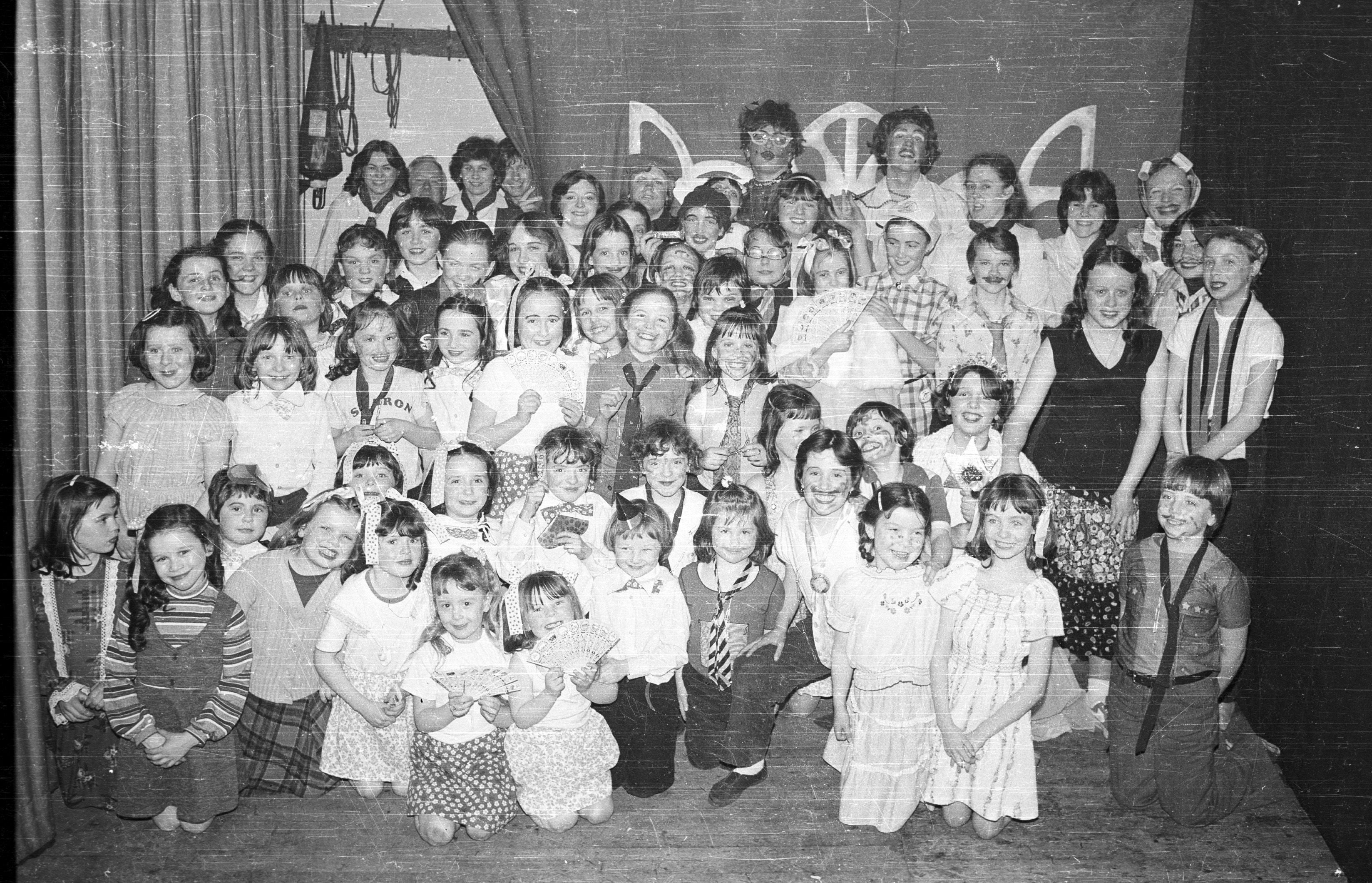 BIG SMILES: St Paul\'s girl guides, cast of the pantomime Cinderella, which took place in St Paul\'s Hall in March 1979