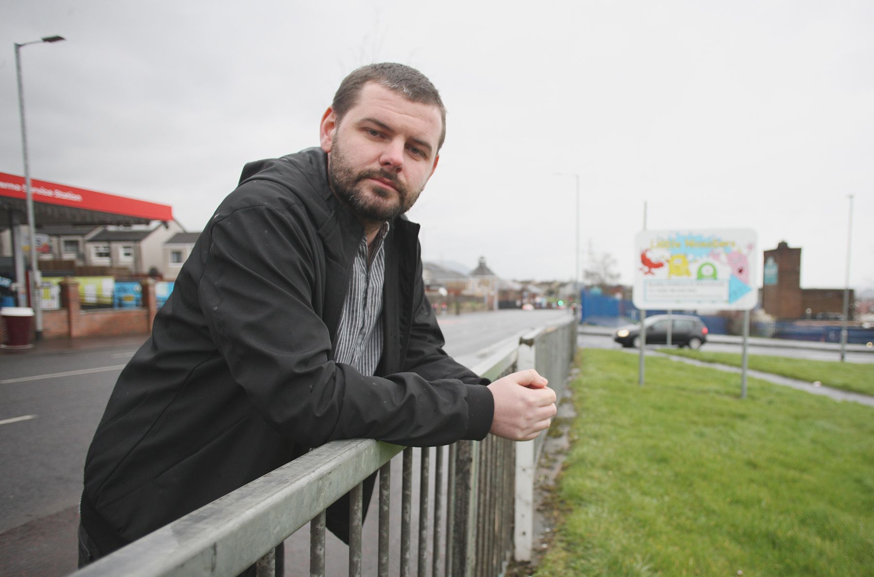 WORRYING STATISTICS: Stephen Maginn on the Springfield Road this week