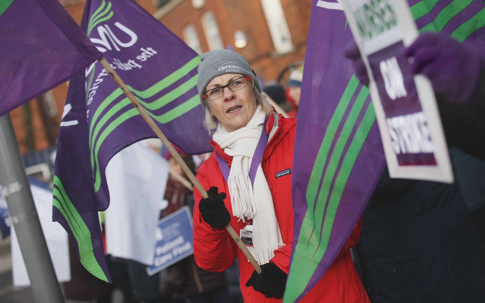 BACK ON THE PICKET LINE: Health workers are prepared to strike over the one per cent pay increase