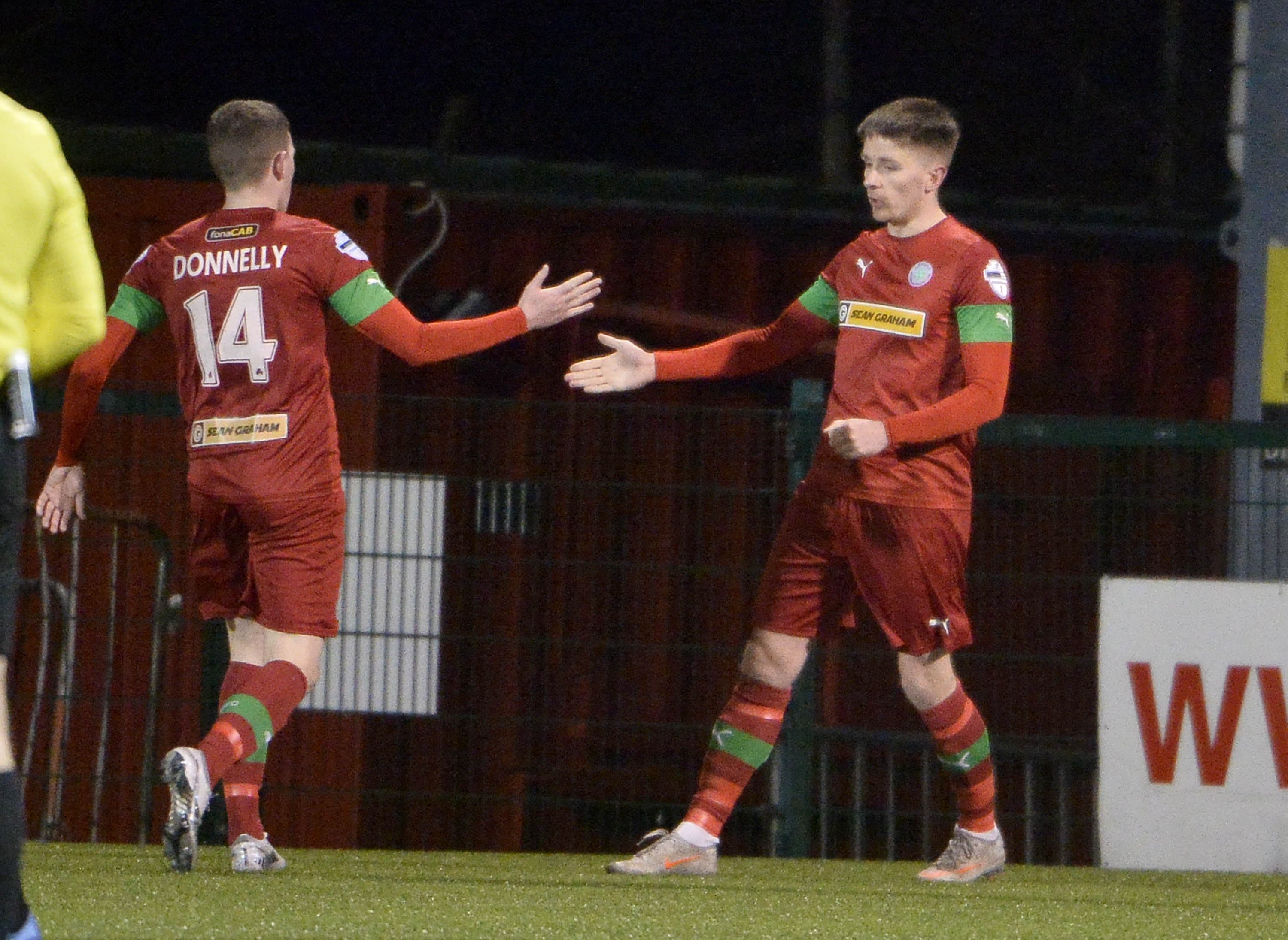 Ryan Curran was on target for Cliftonville