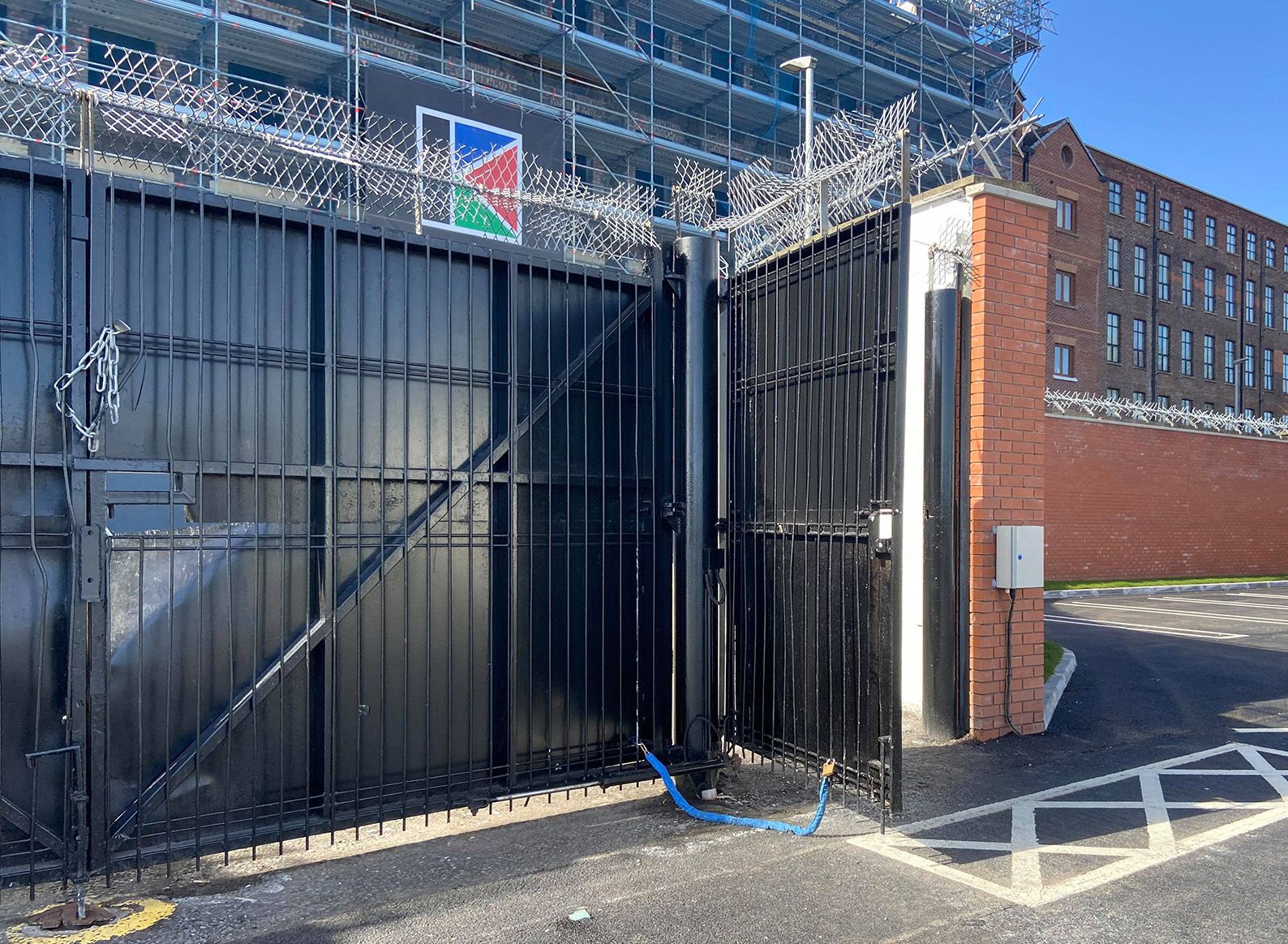 ACCESS POINT: The new gate that will open the Hillview site to Ardoyne residents