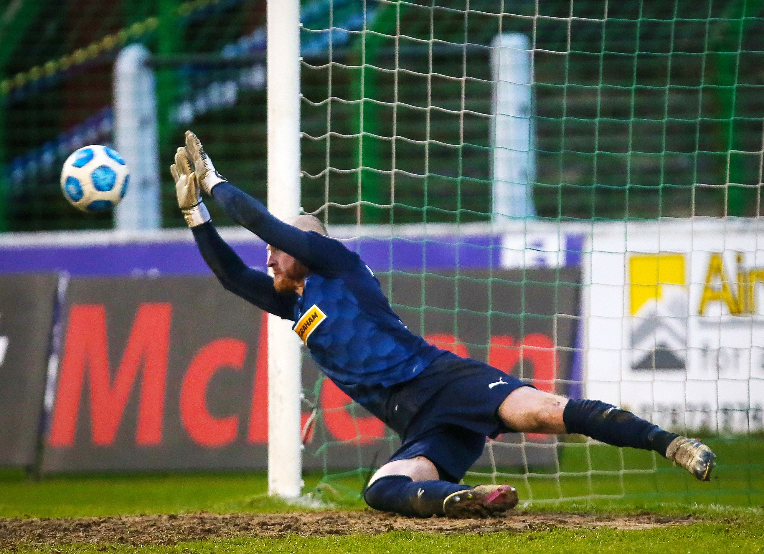 Aaron McCarey was on top form in goal for Cliftonville