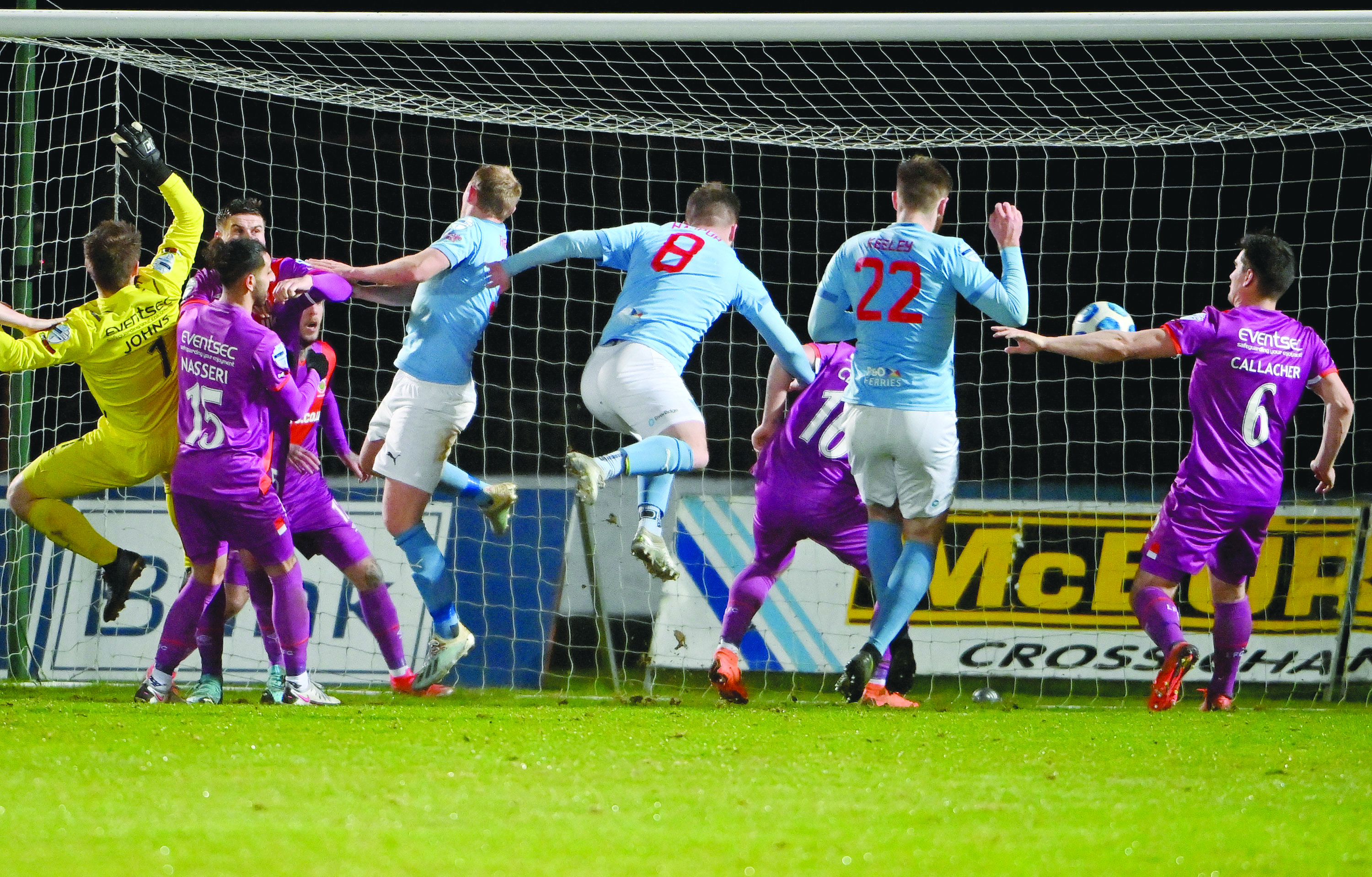 Ballymena United score a late winner against Linfield on Tuesday