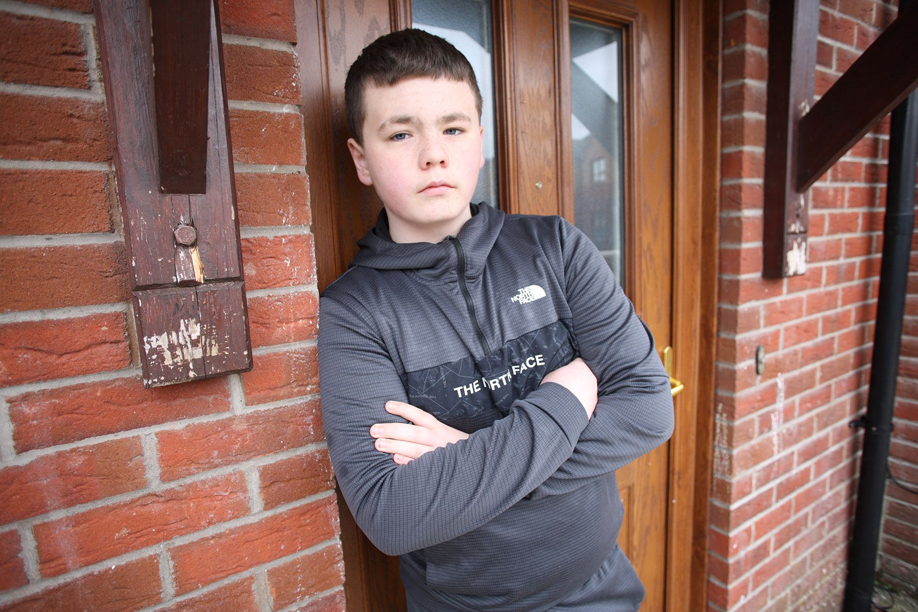 QUESTIONED: 13-year-old Oisin Mulligan who was stopped by police