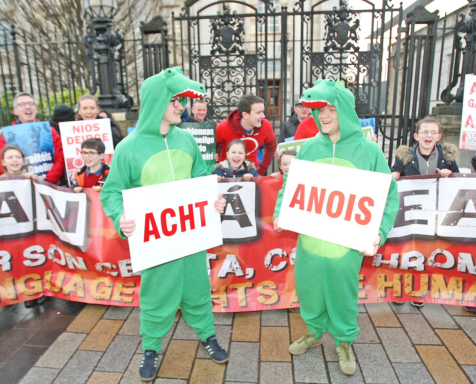 ACT NOW:  Irish language activists have led a successful campaign for language rights in recent years