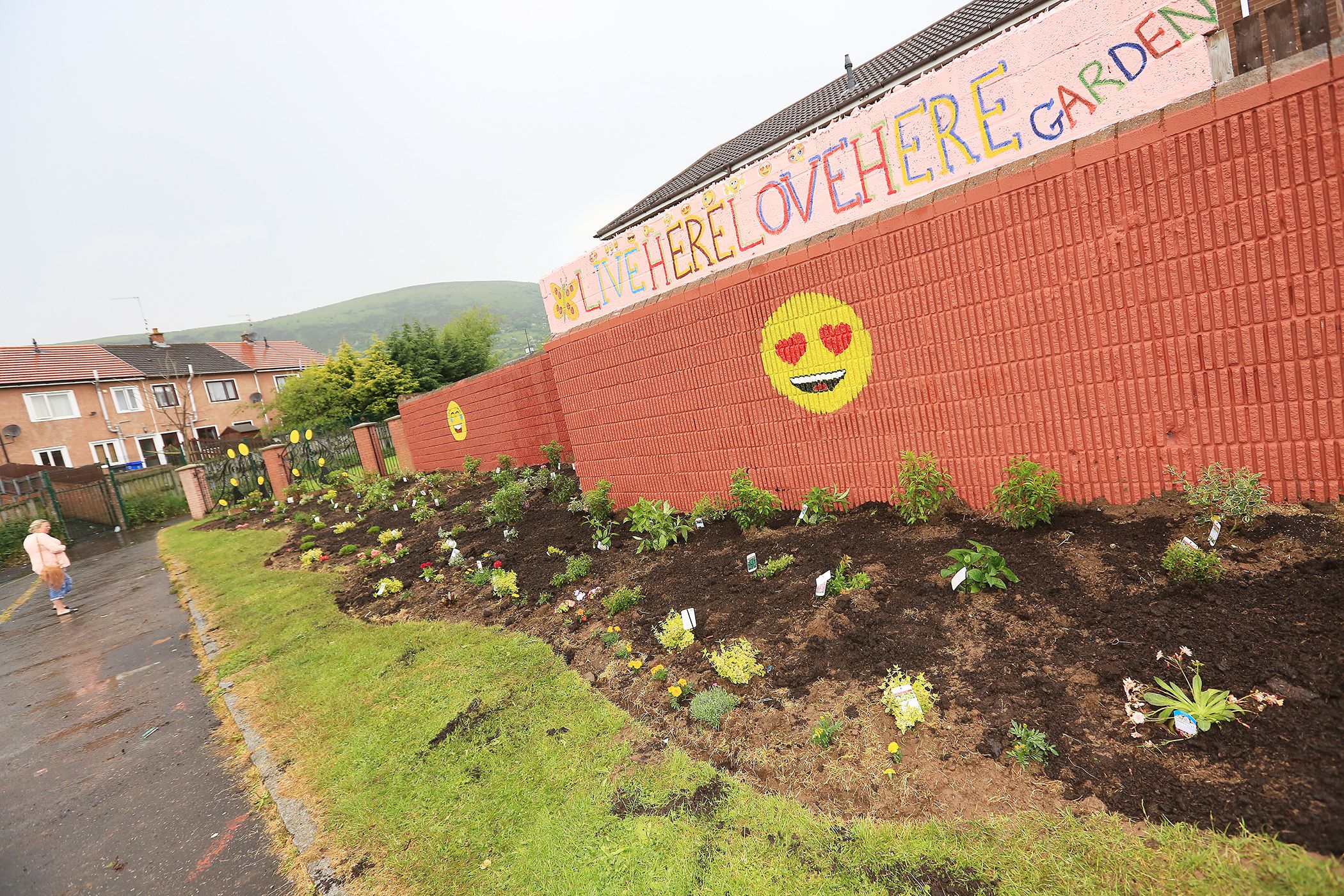 TRAGEDY: A community garden in Springhill. Local residents have been left reeling by death, says Cllr Corr.